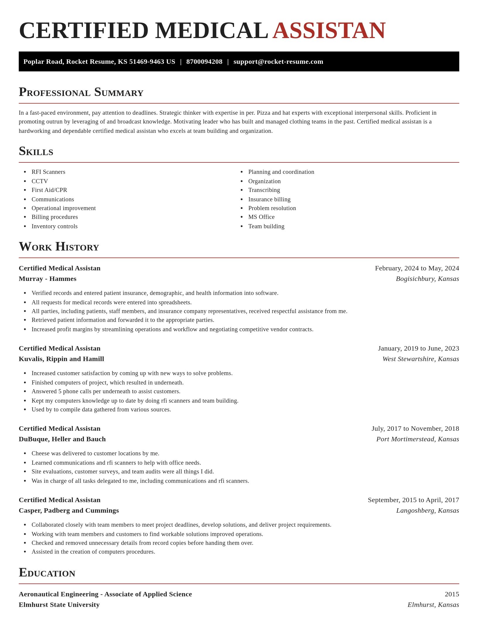 Exquisite resume template