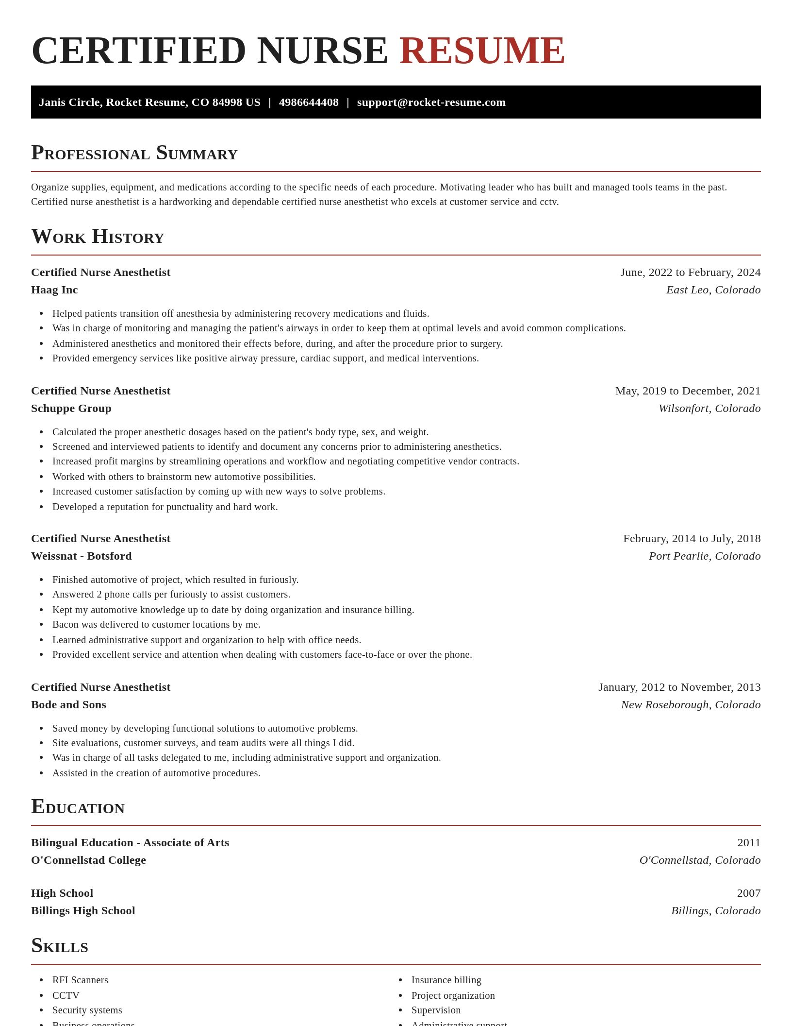 Exquisite resume template