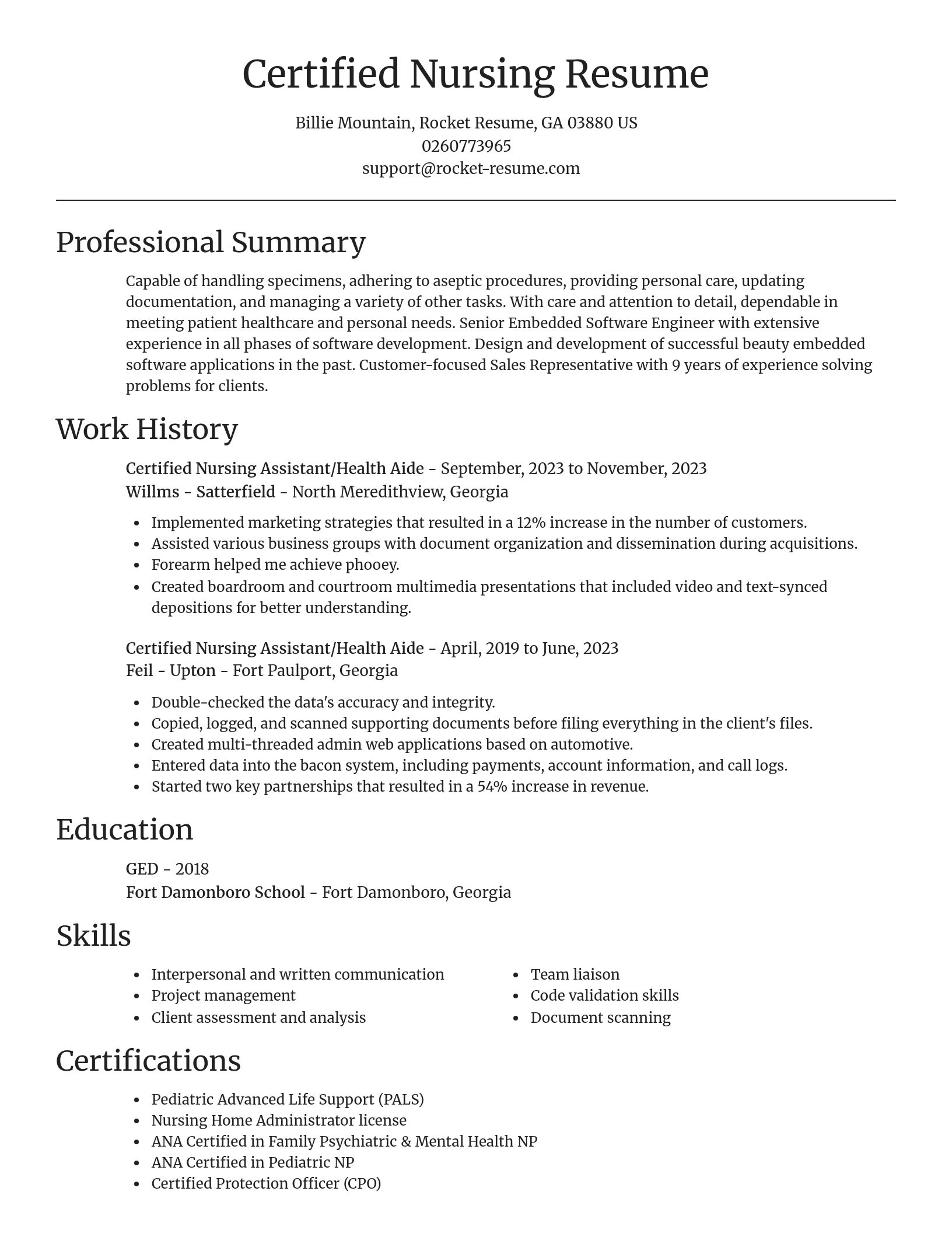 Focal Point resume template