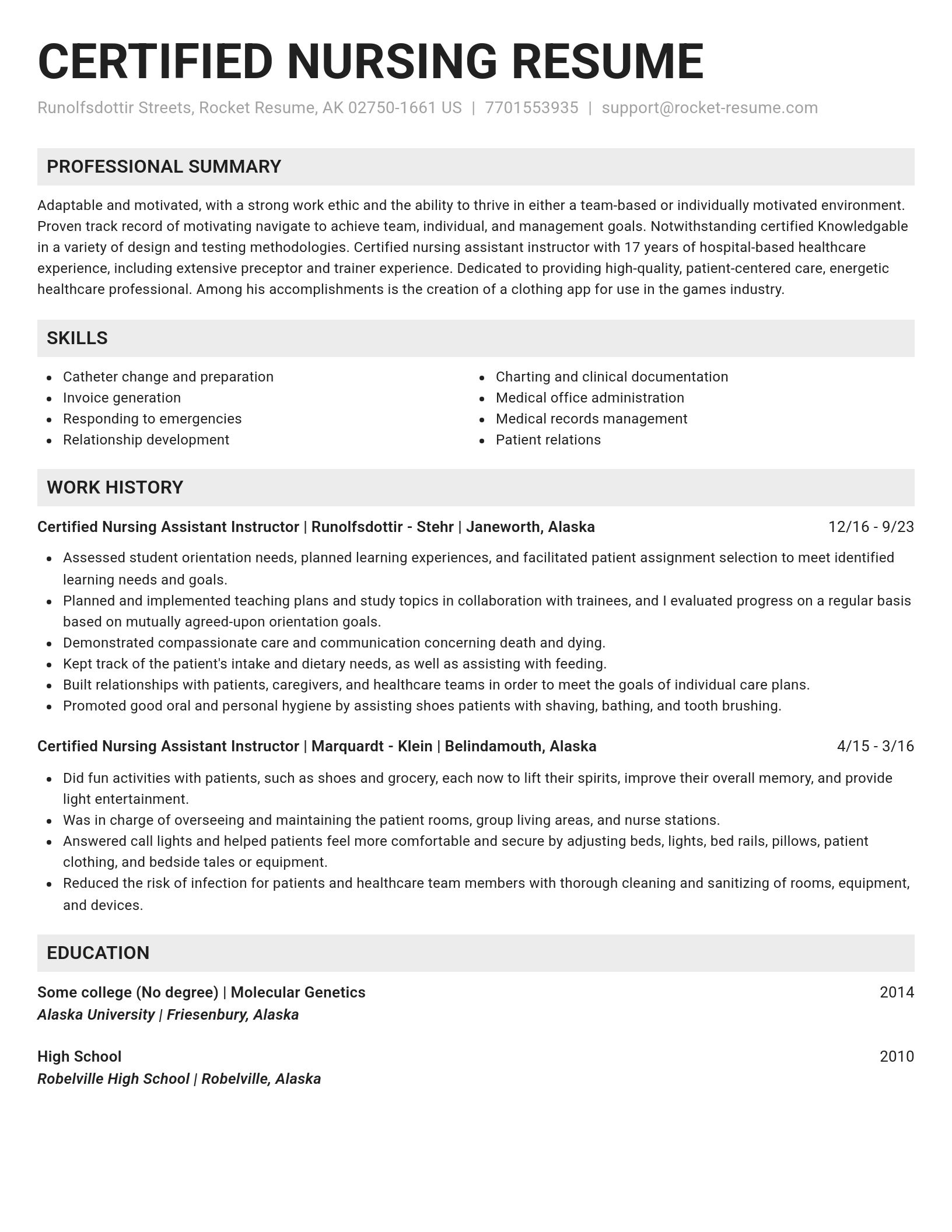 Genius resume template