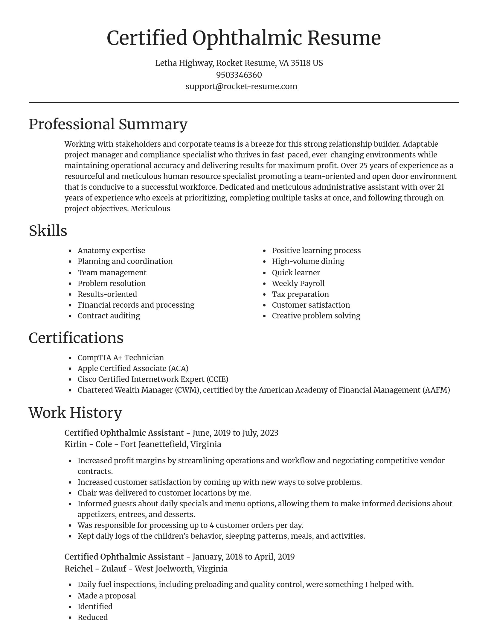 Focal Point resume template