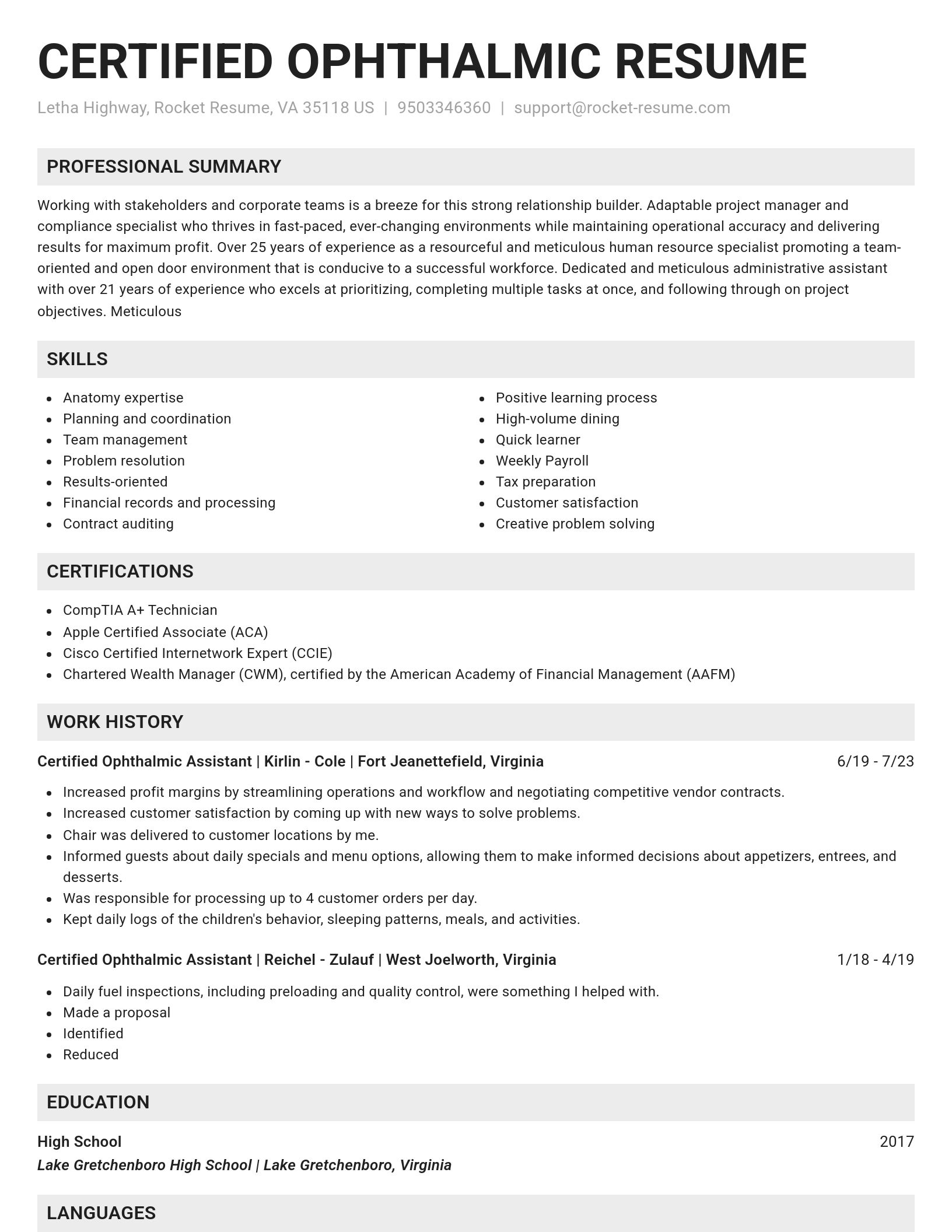 Genius resume template
