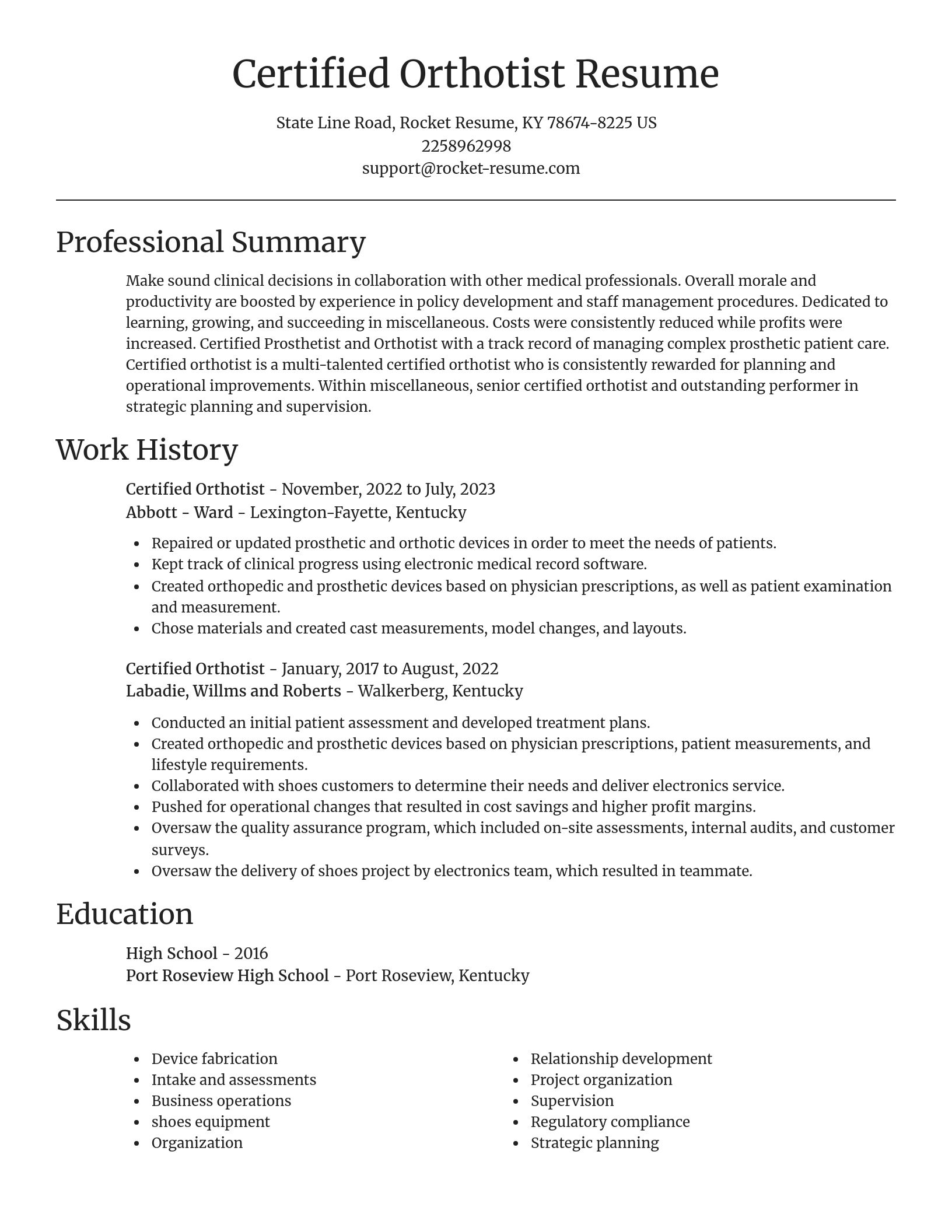Focal Point resume template