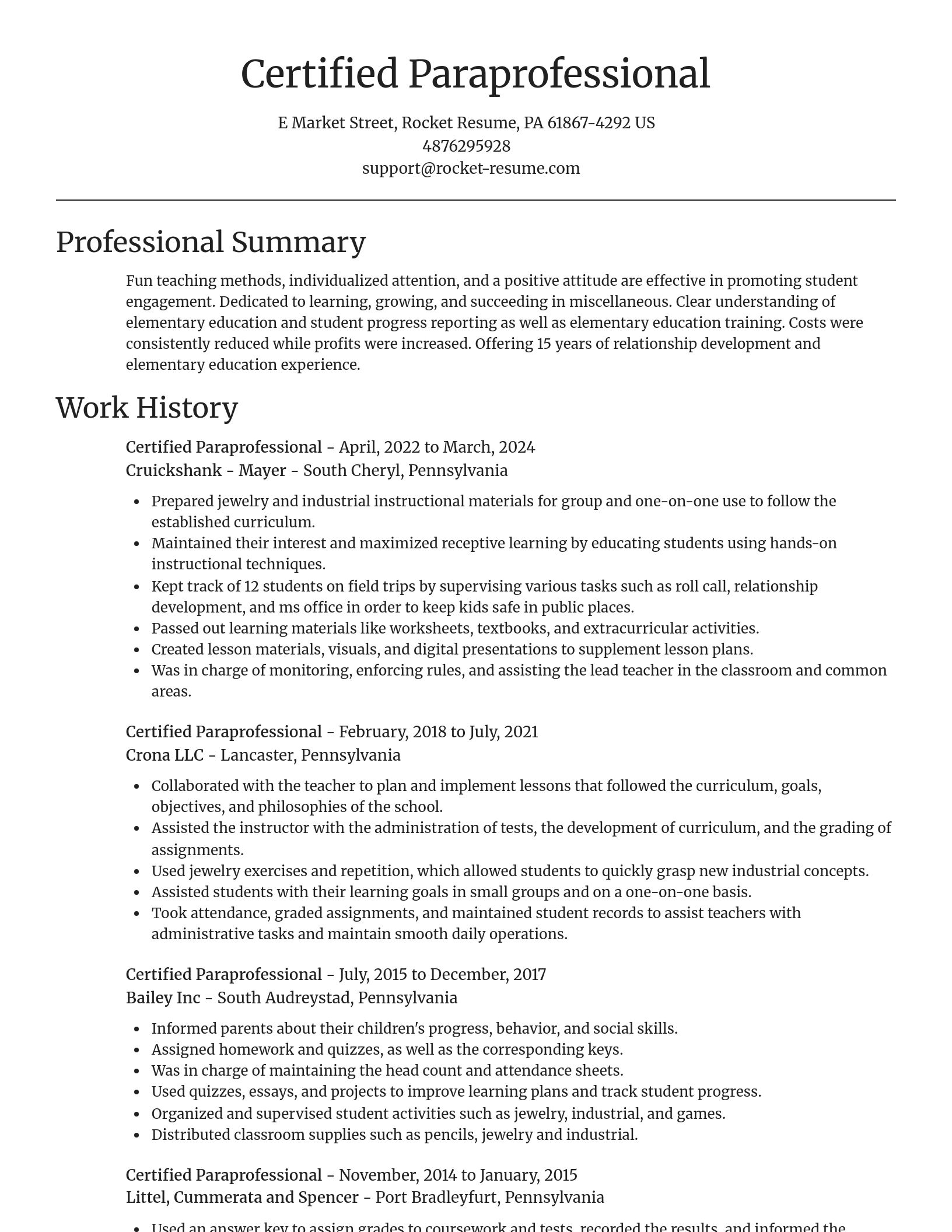 Focal Point resume template