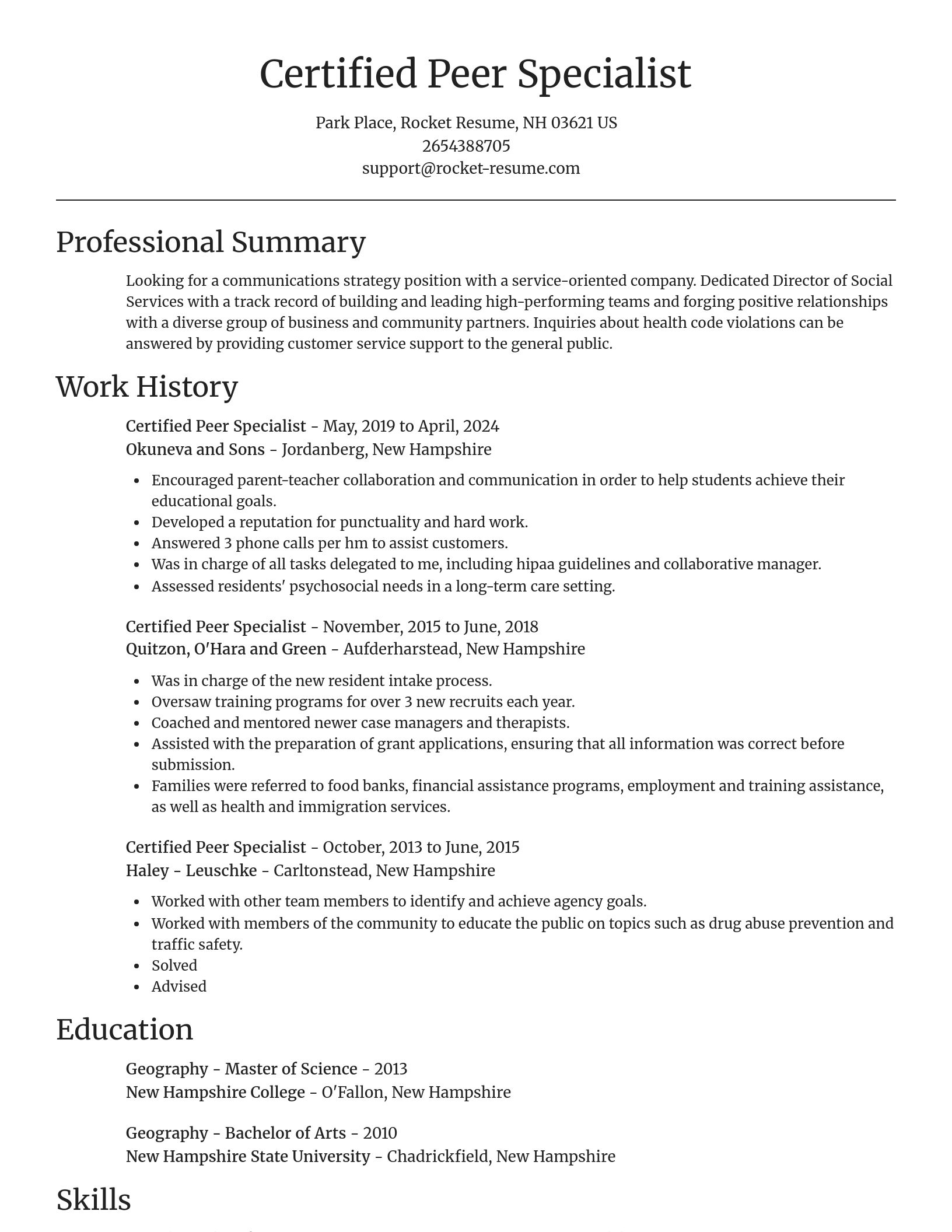 Focal Point resume template