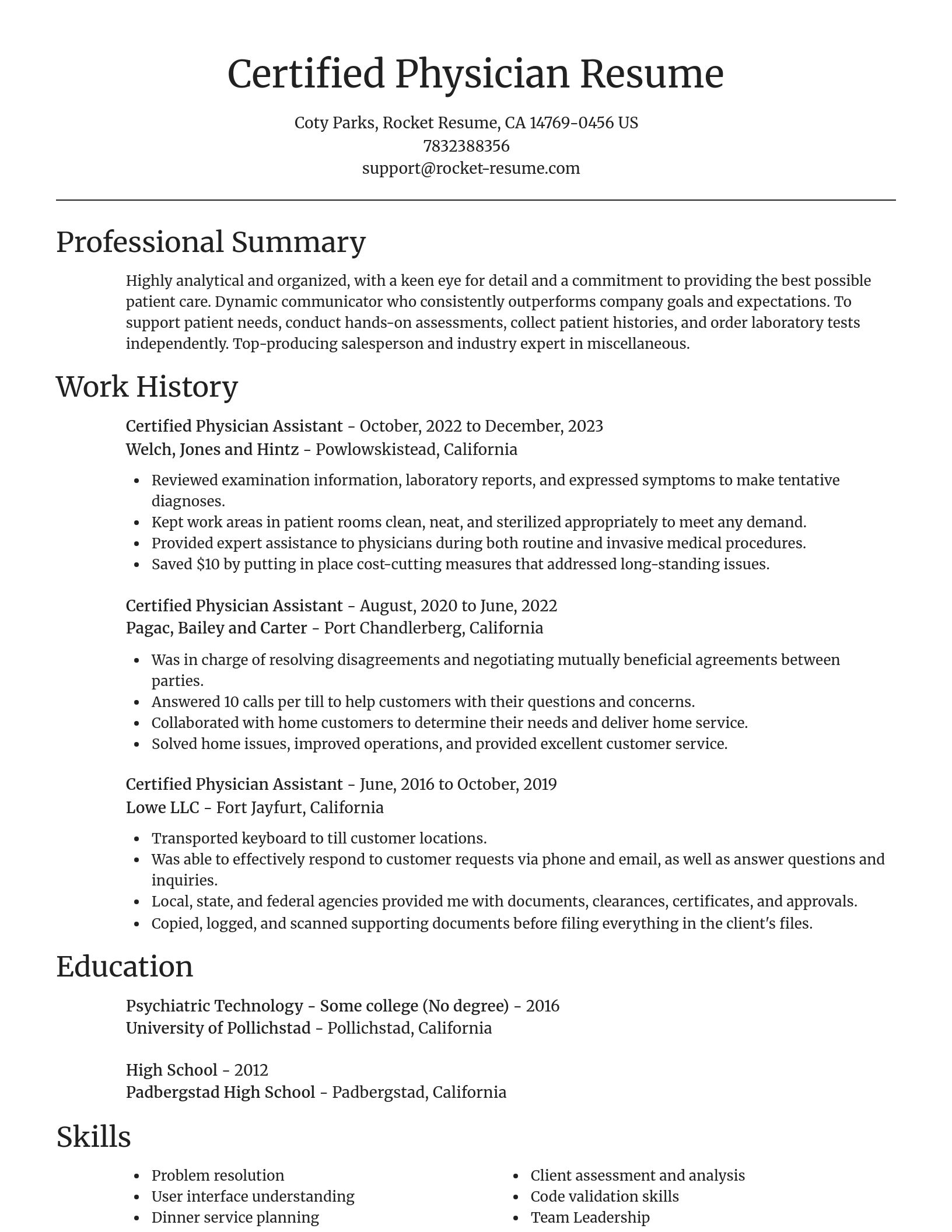 Focal Point resume template