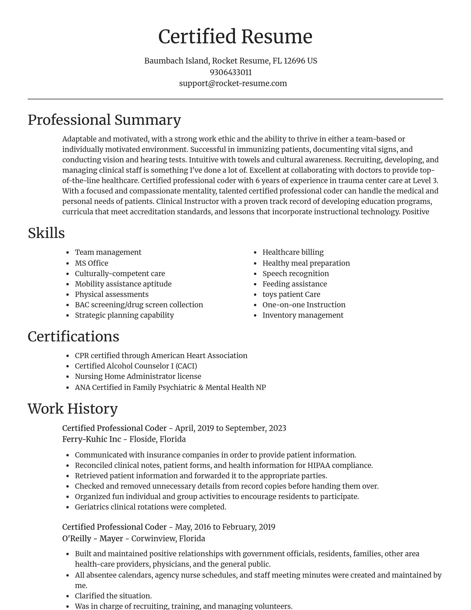 Focal Point resume template