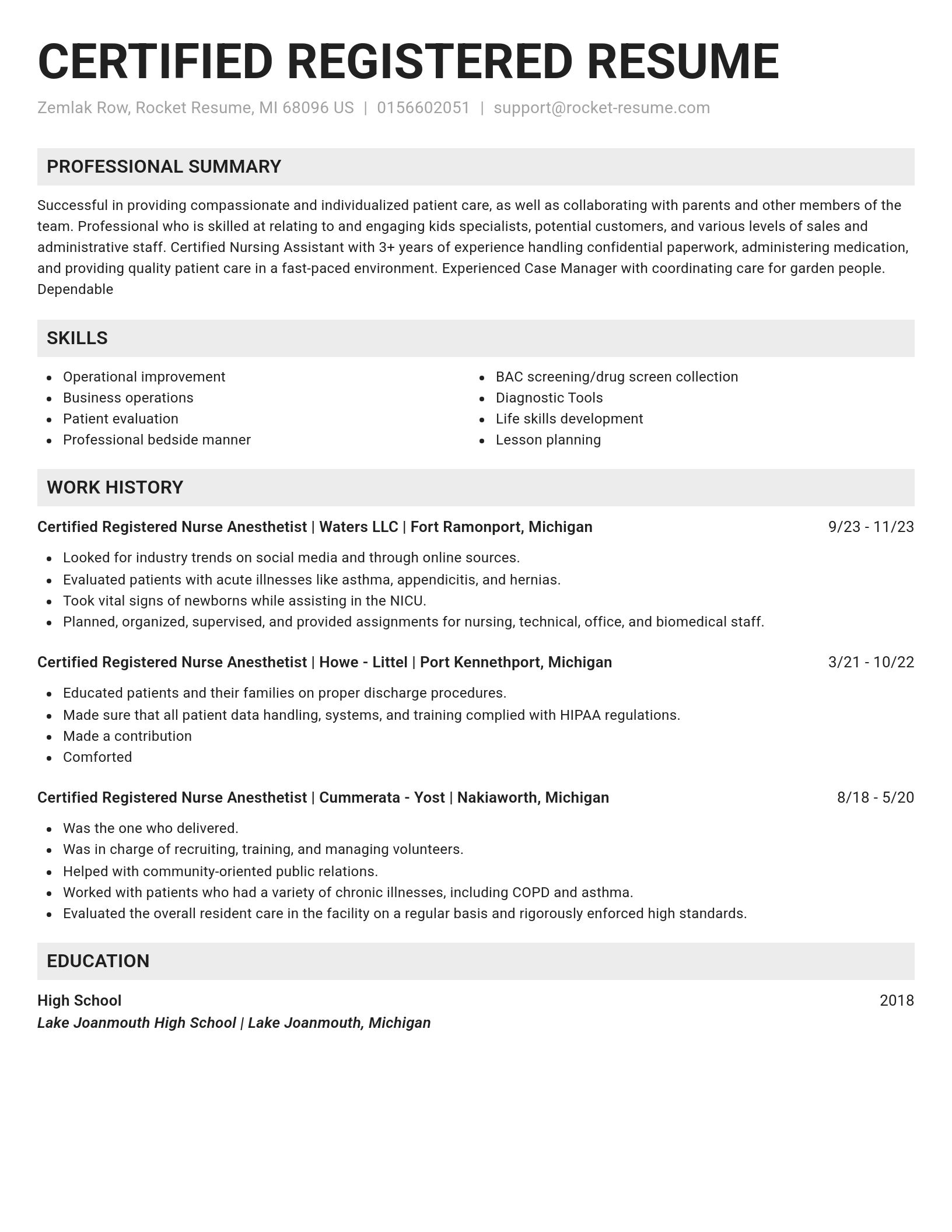 Genius resume template