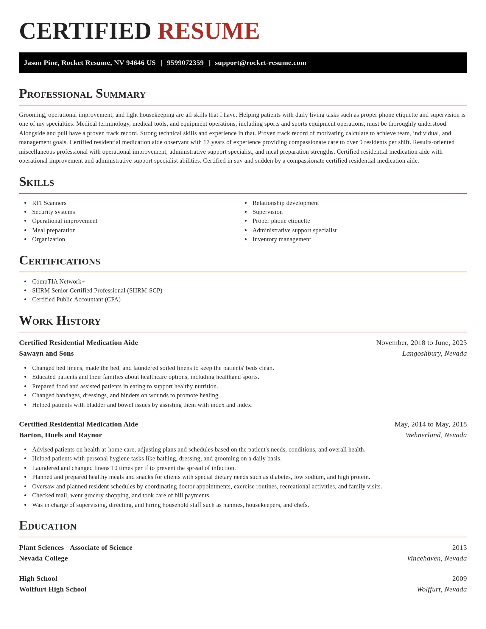 Exquisite resume template