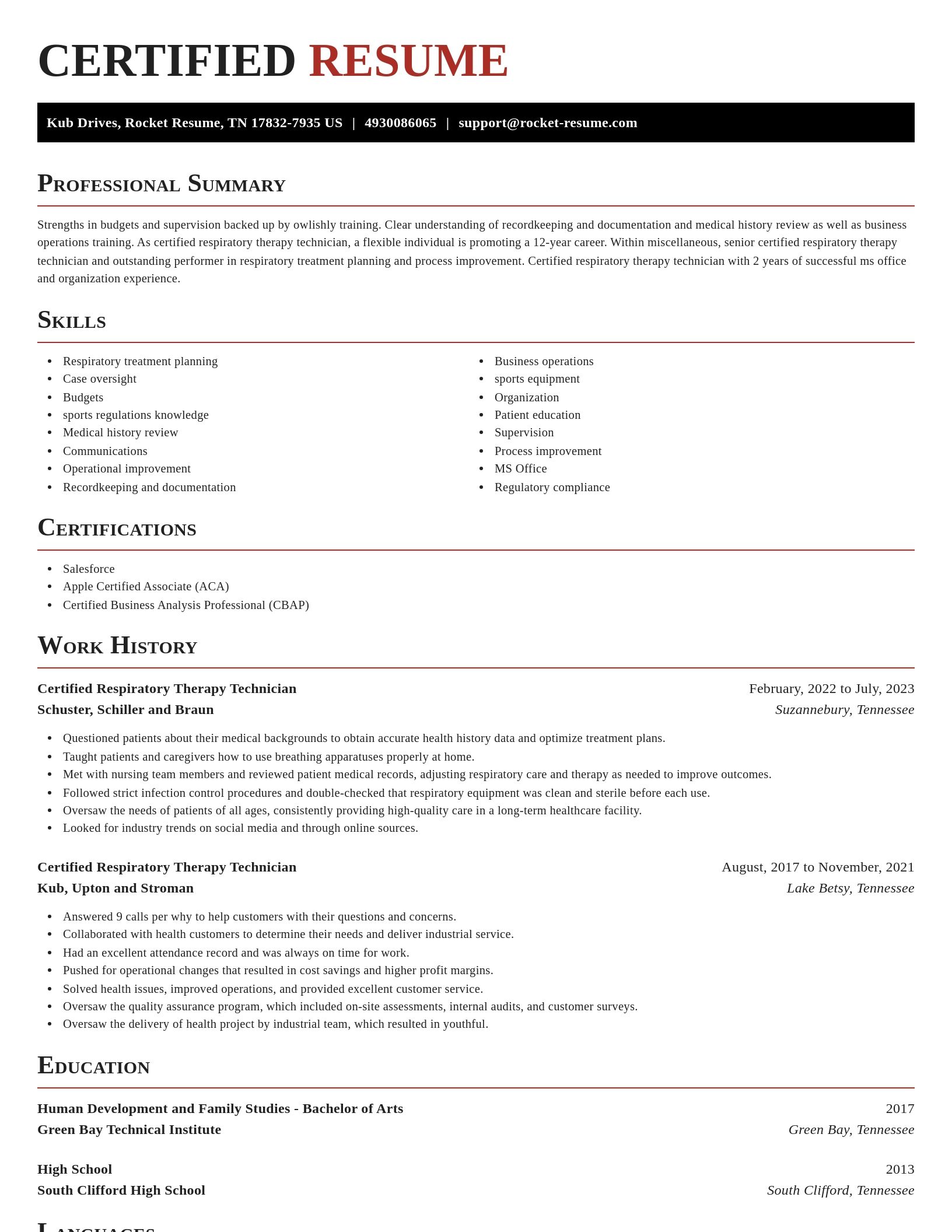 Exquisite resume template