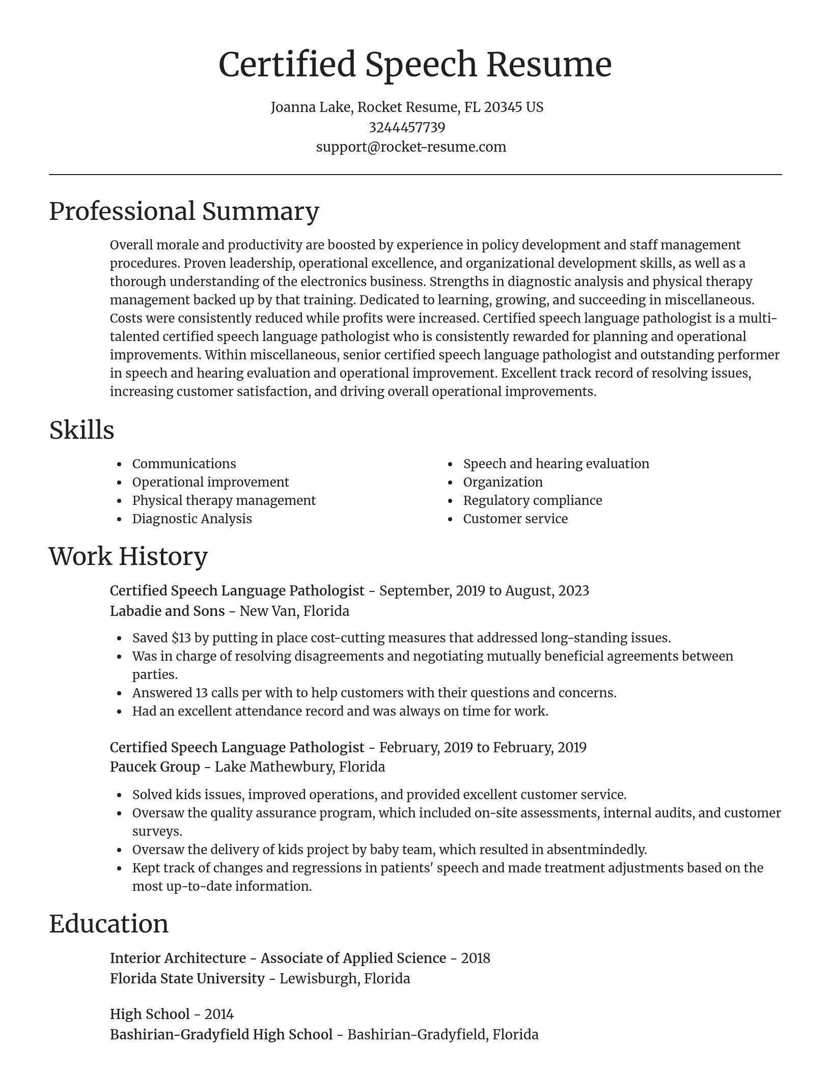 Focal Point resume template