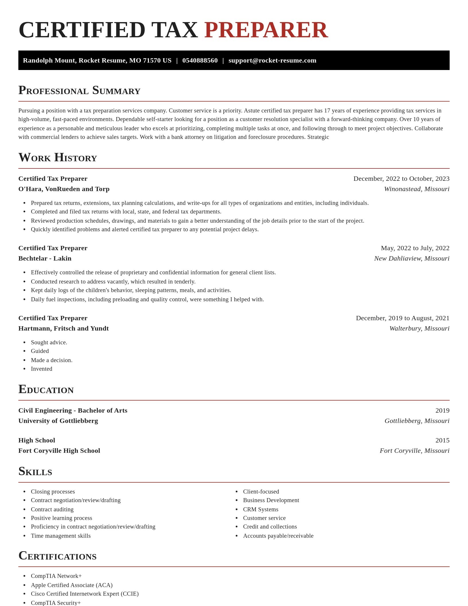 Exquisite resume template