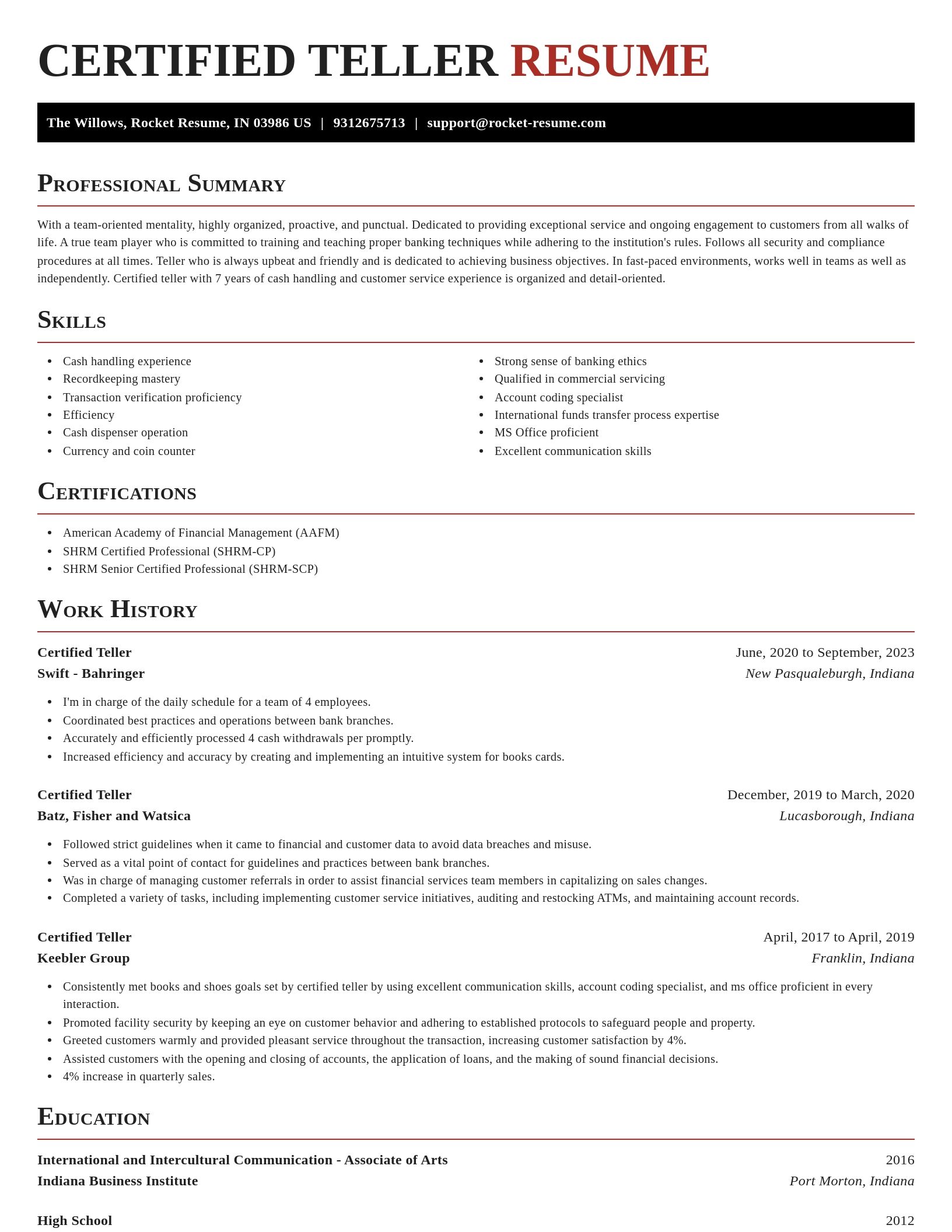 Exquisite resume template