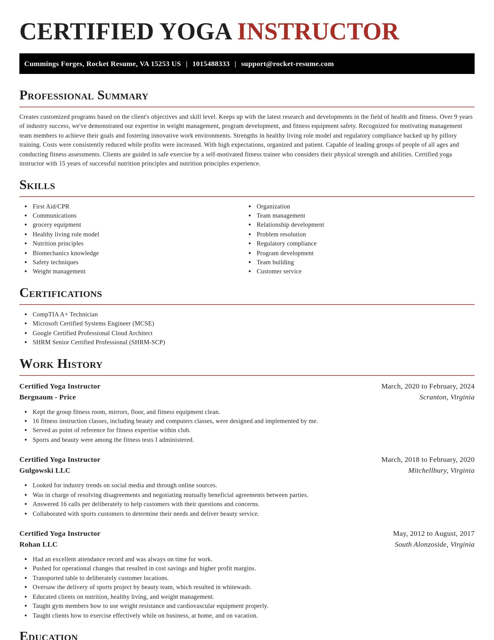 Exquisite resume template