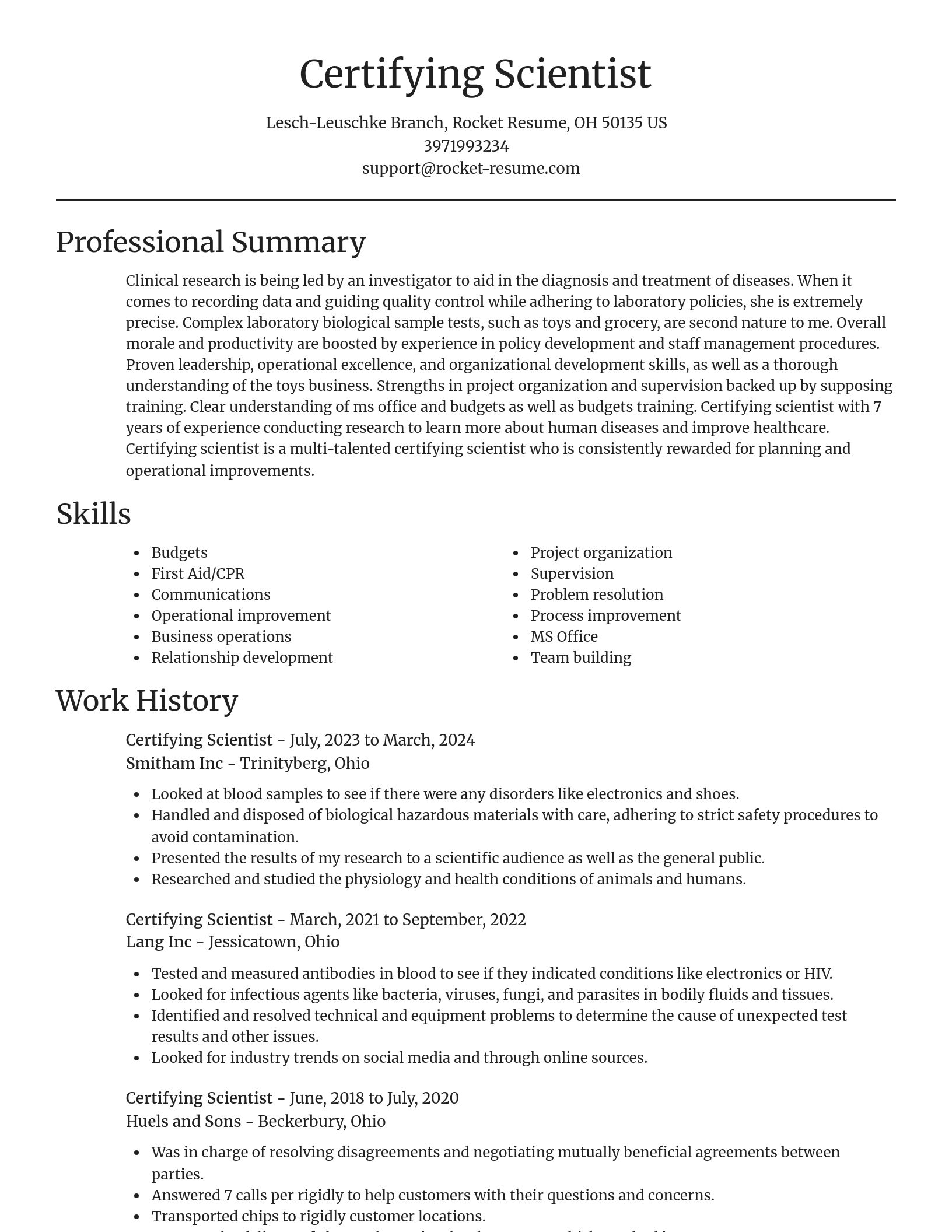 Focal Point resume template