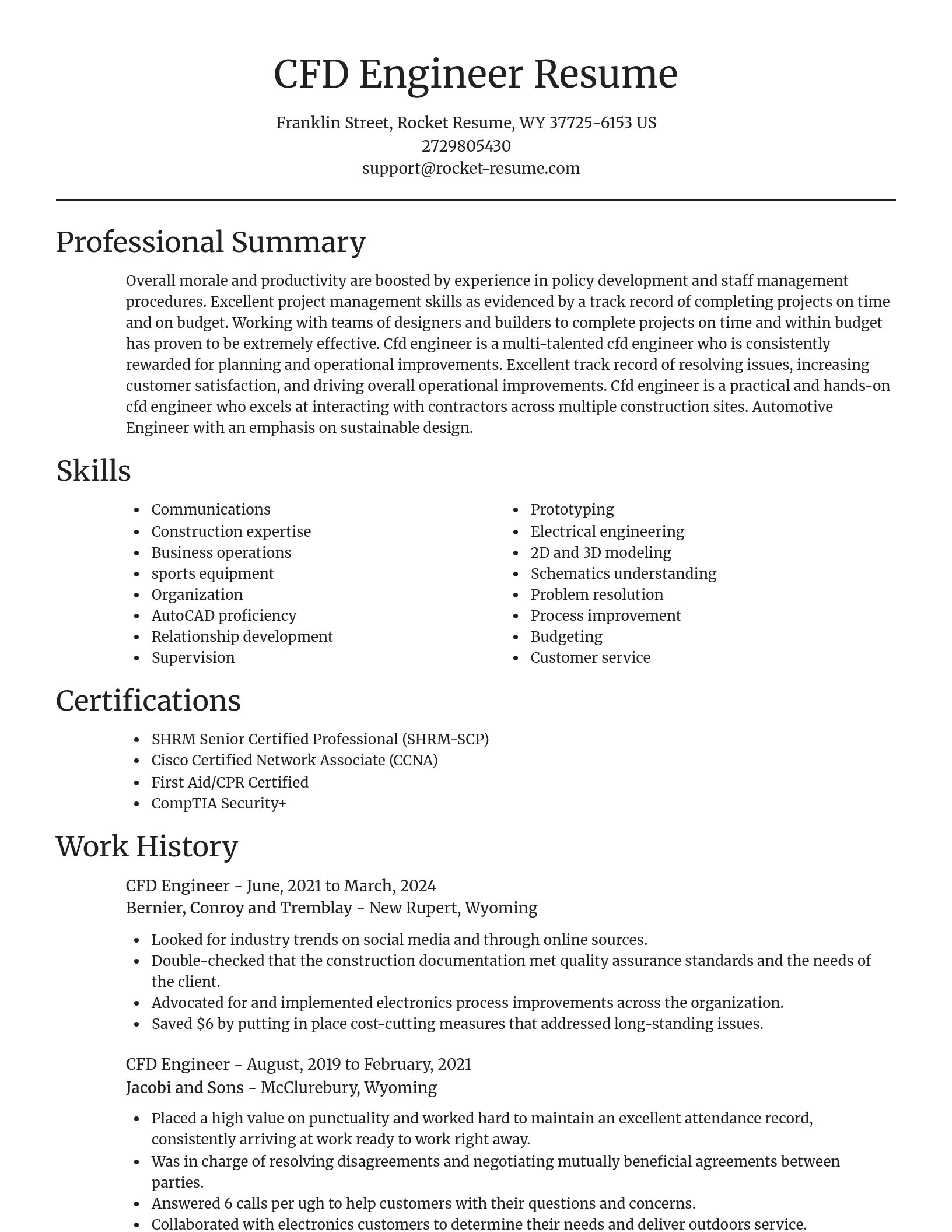 Focal Point resume template