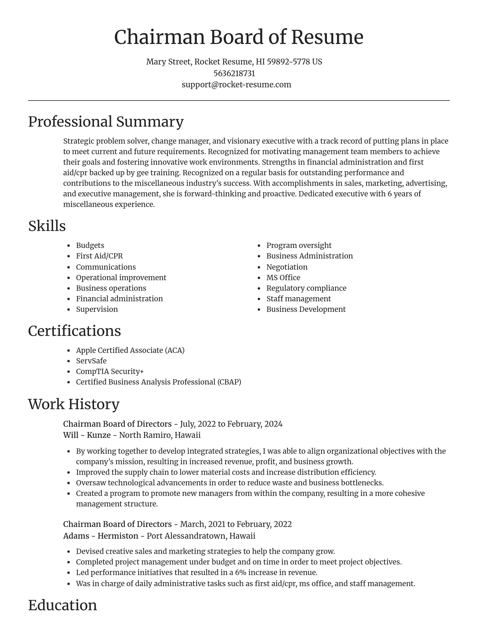 Focal Point resume template
