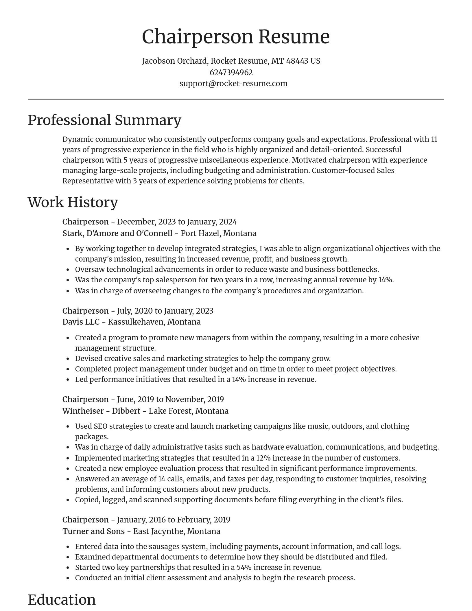 Focal Point resume template