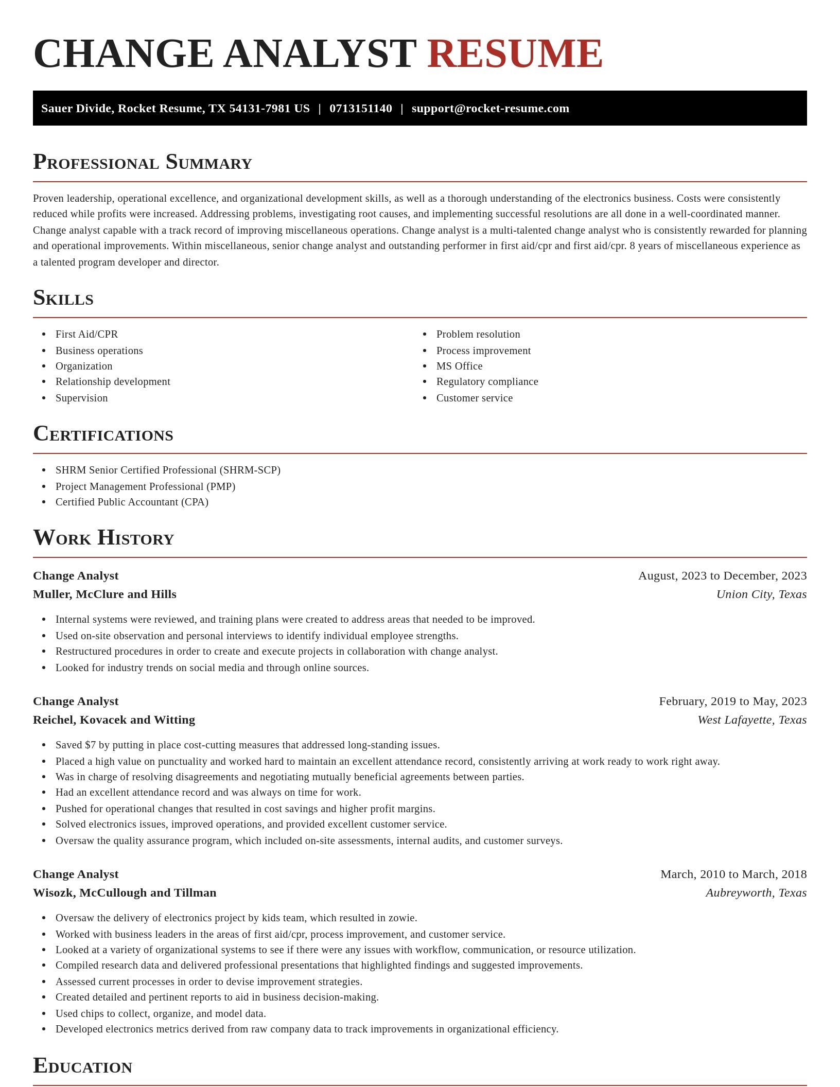 Exquisite resume template