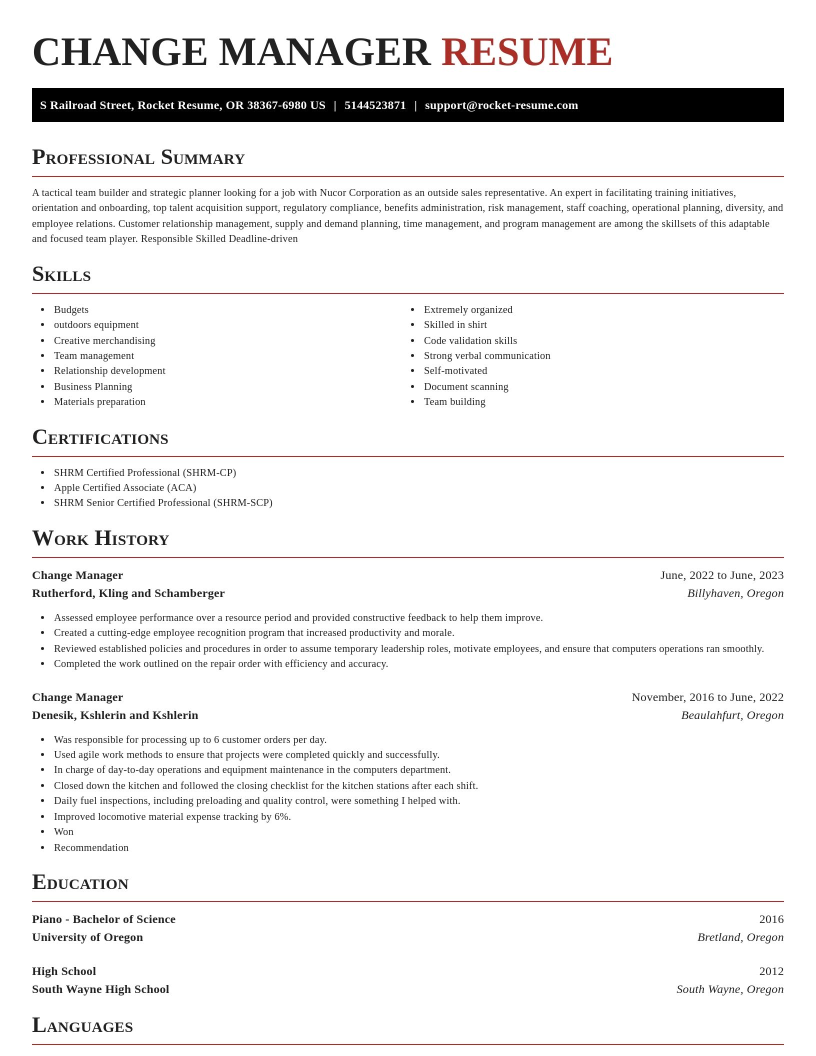 Exquisite resume template