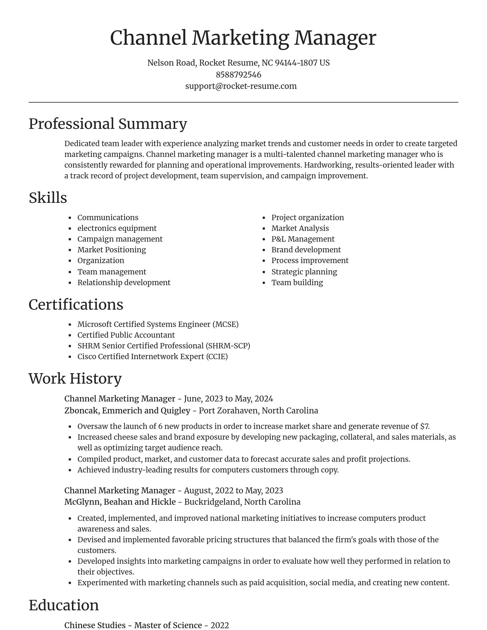 Focal Point resume template