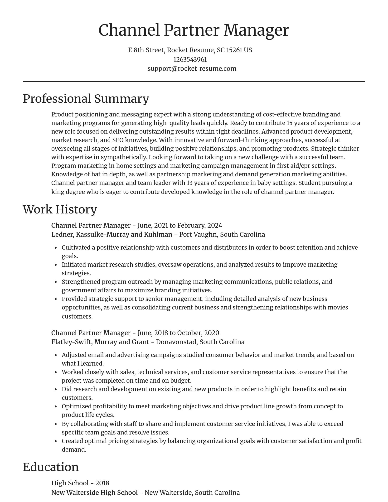 Focal Point resume template