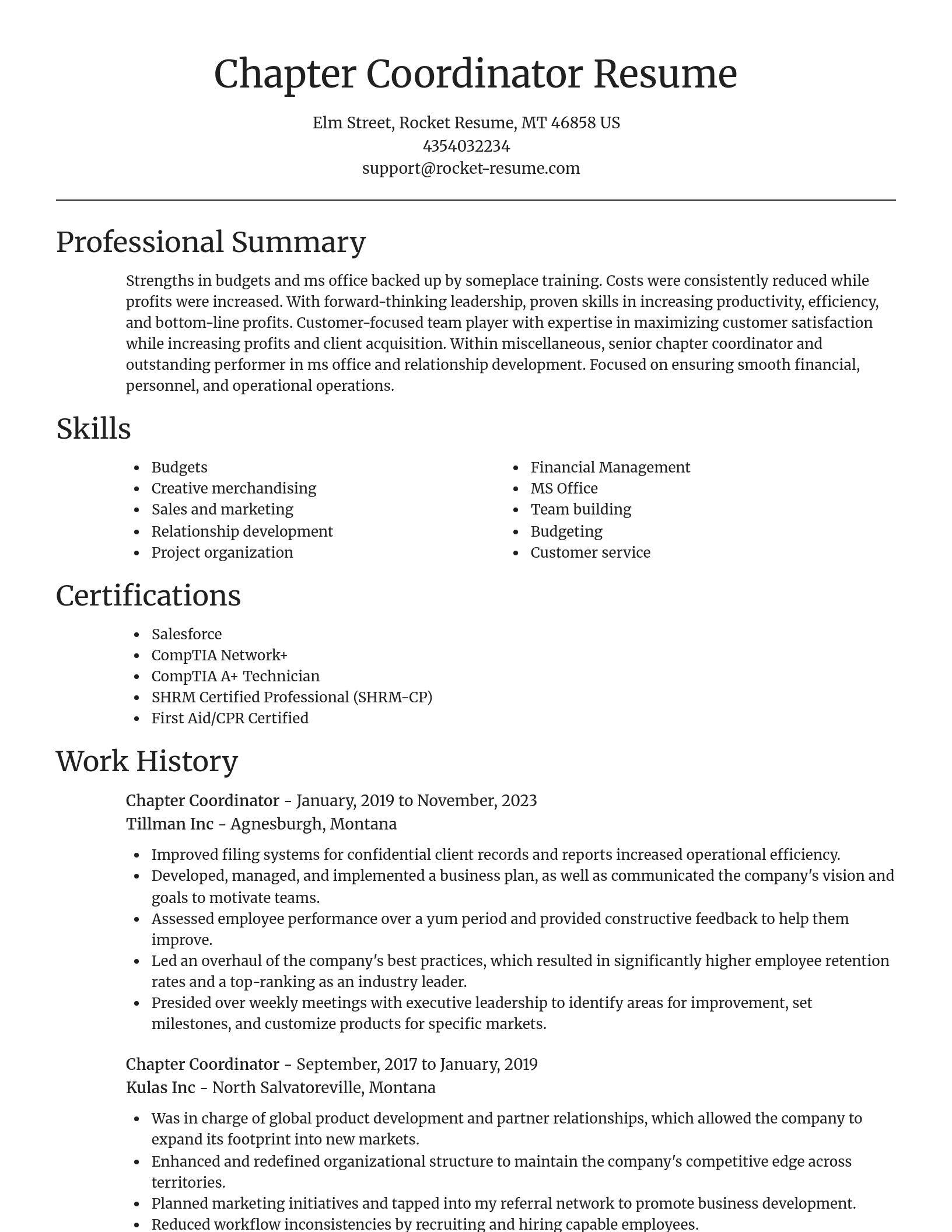Focal Point resume template