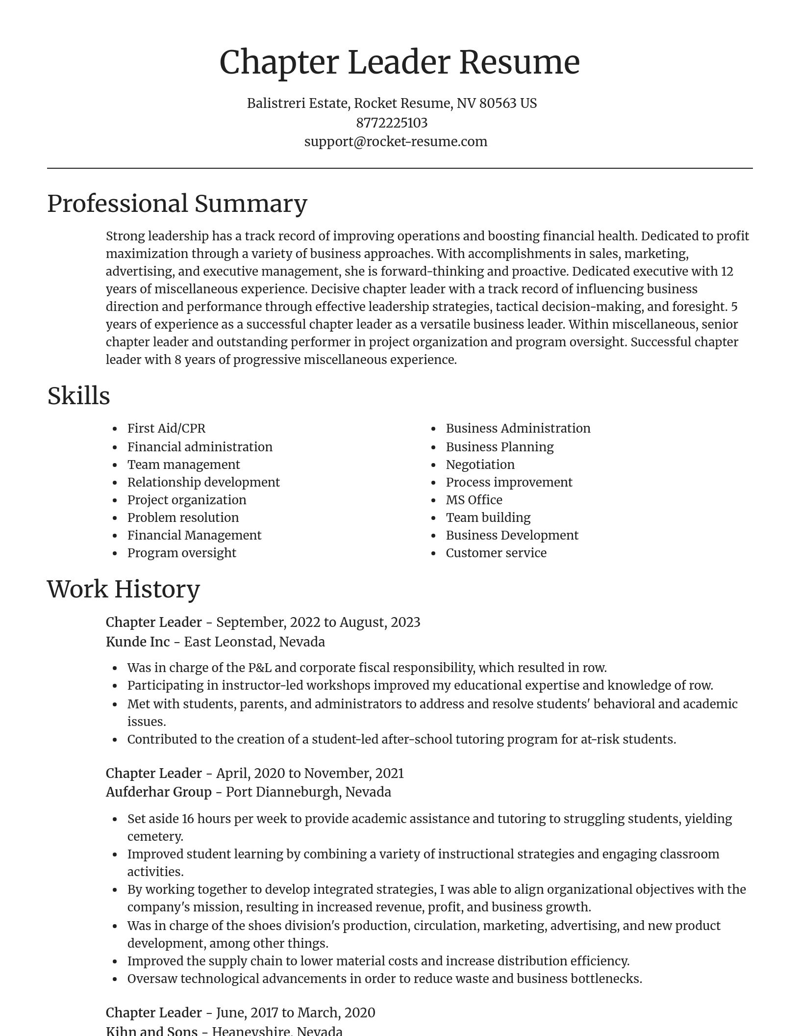 Focal Point resume template