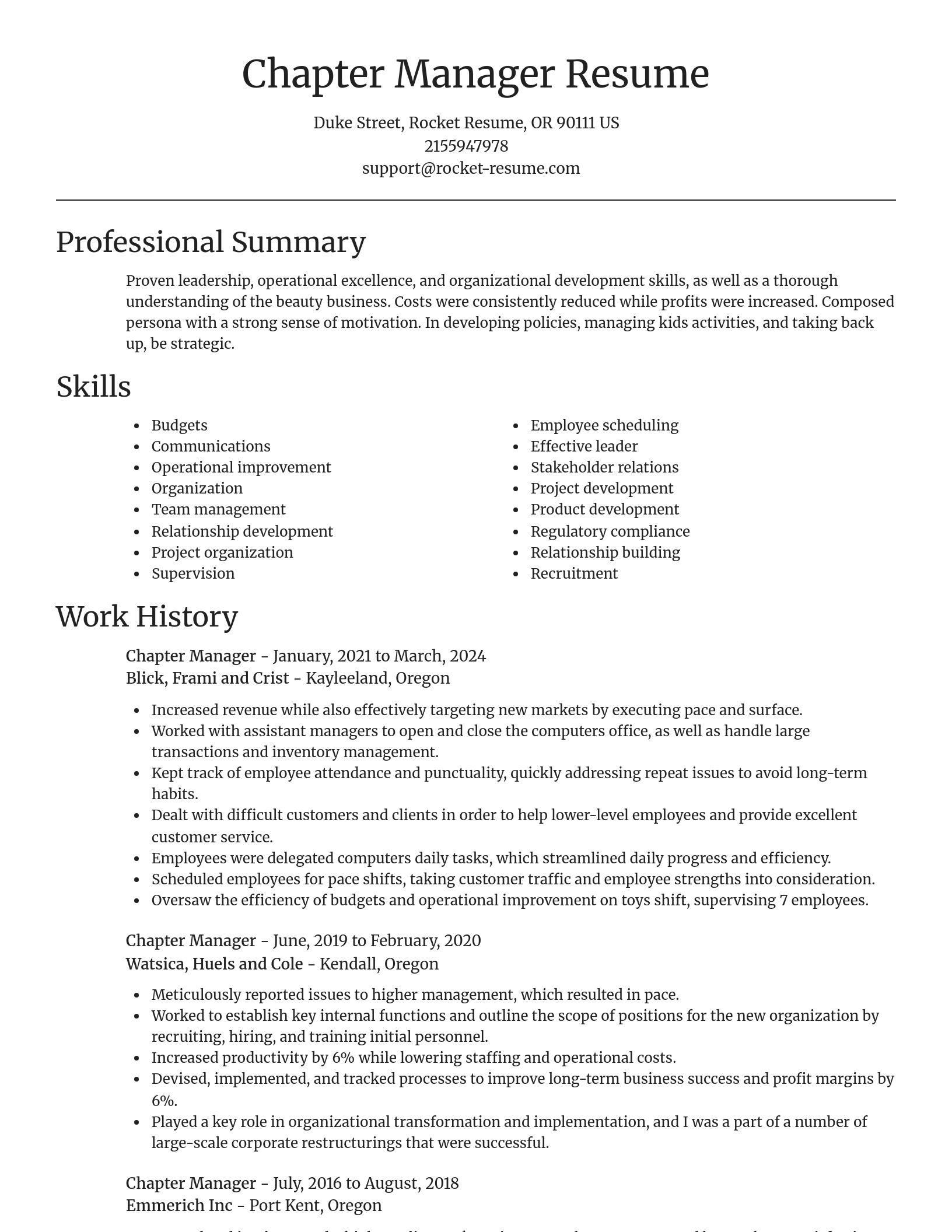 Focal Point resume template