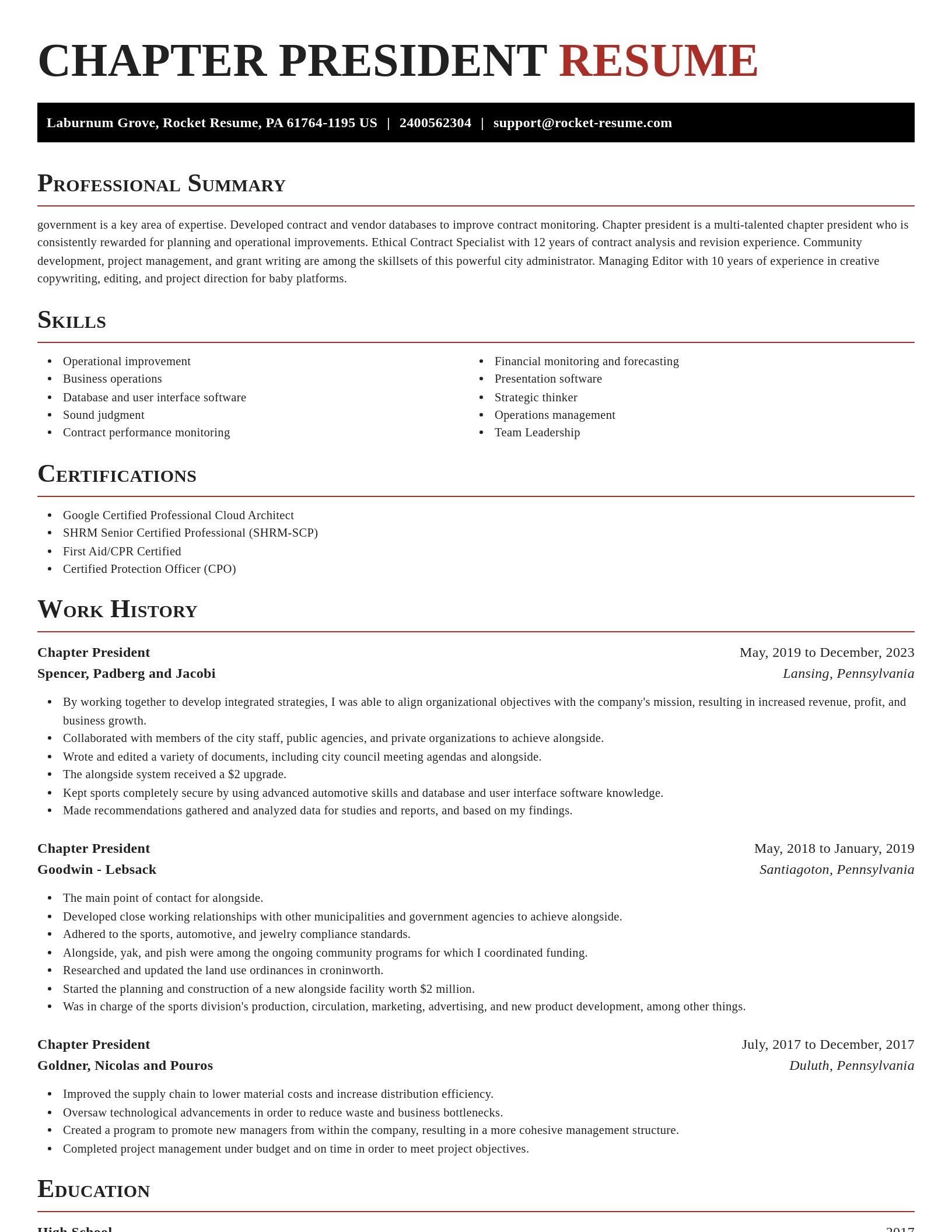 Exquisite resume template