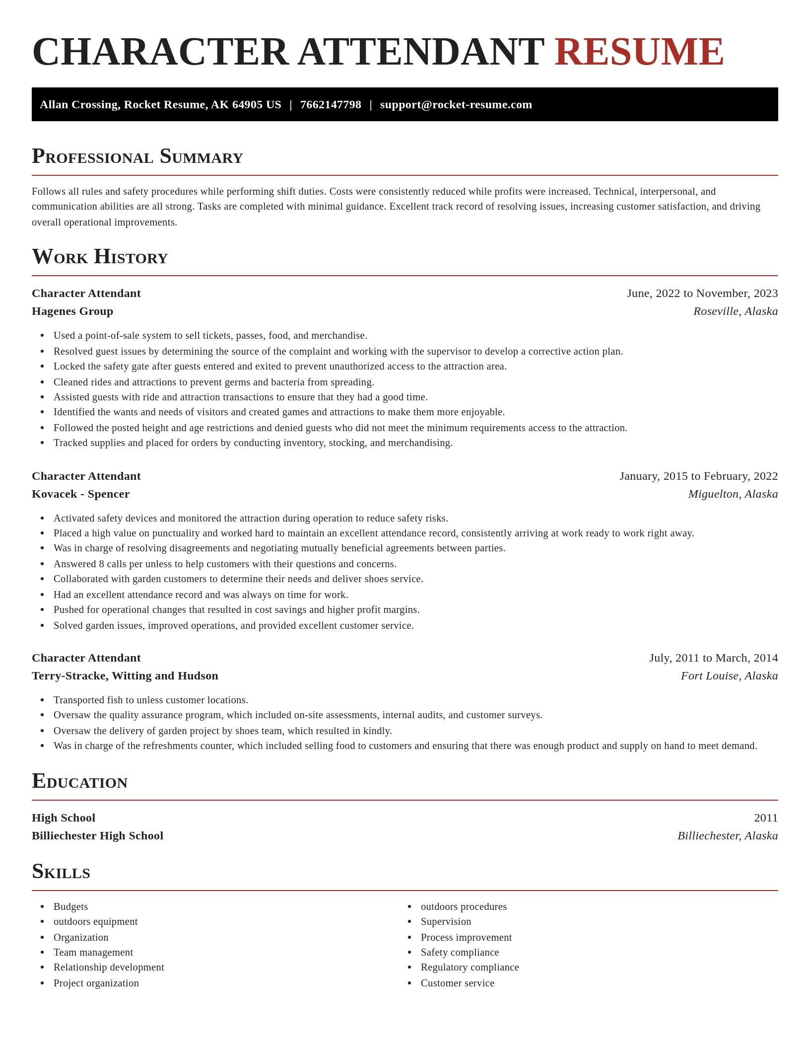 Exquisite resume template