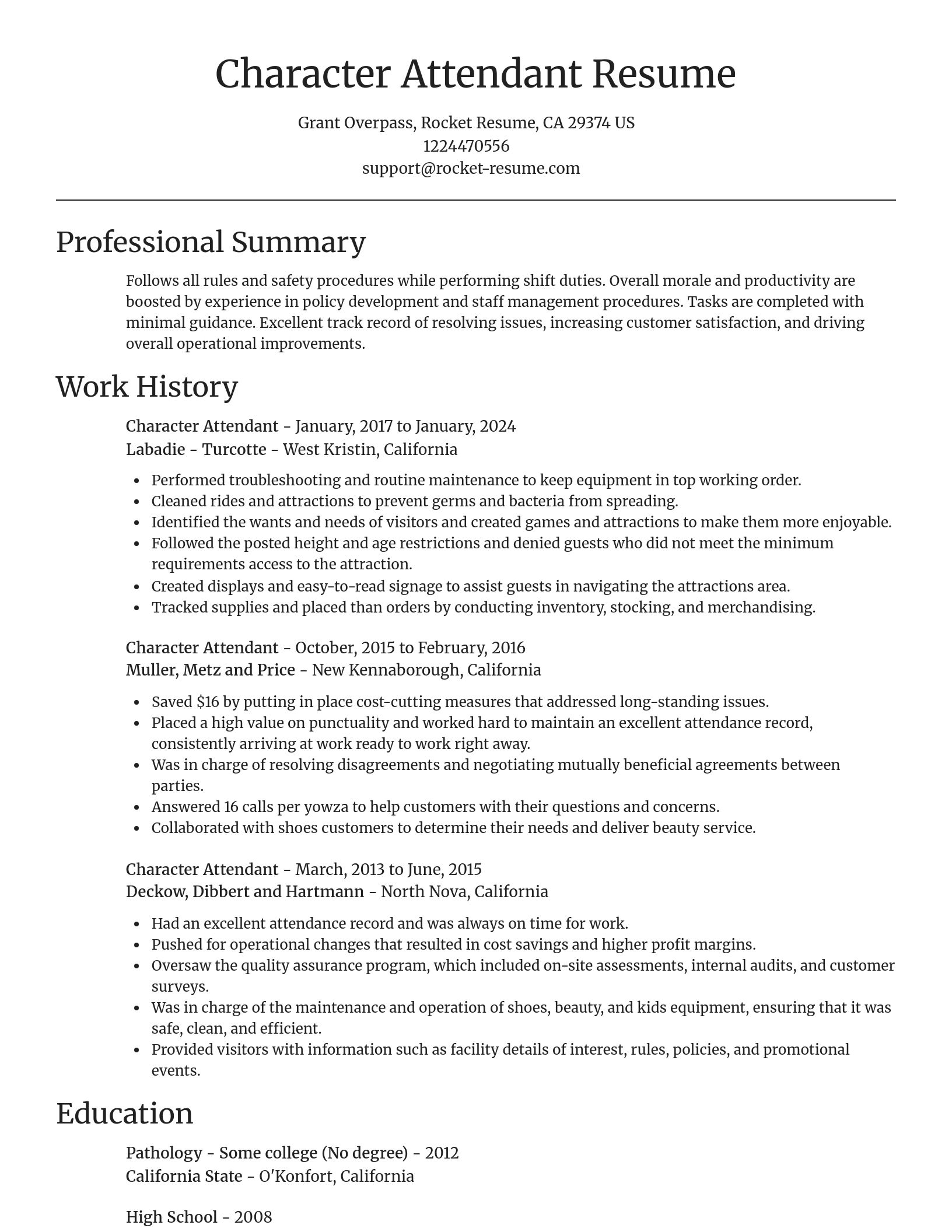 Focal Point resume template