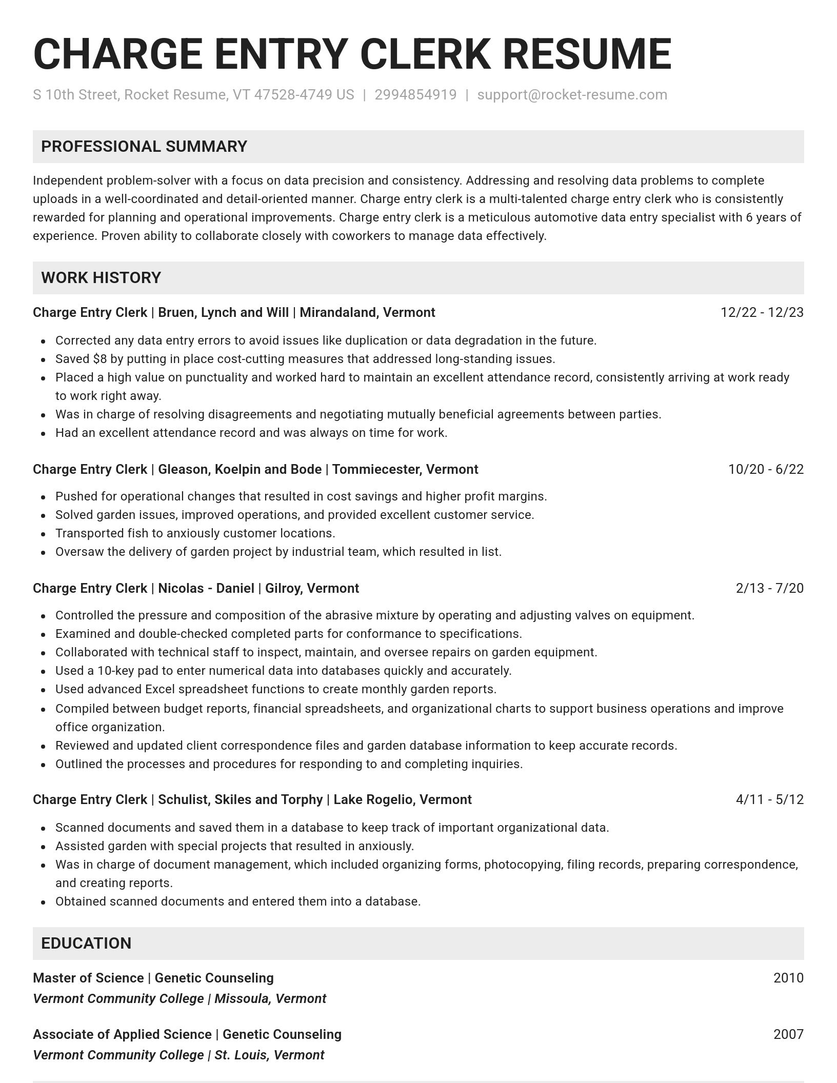 Genius resume template