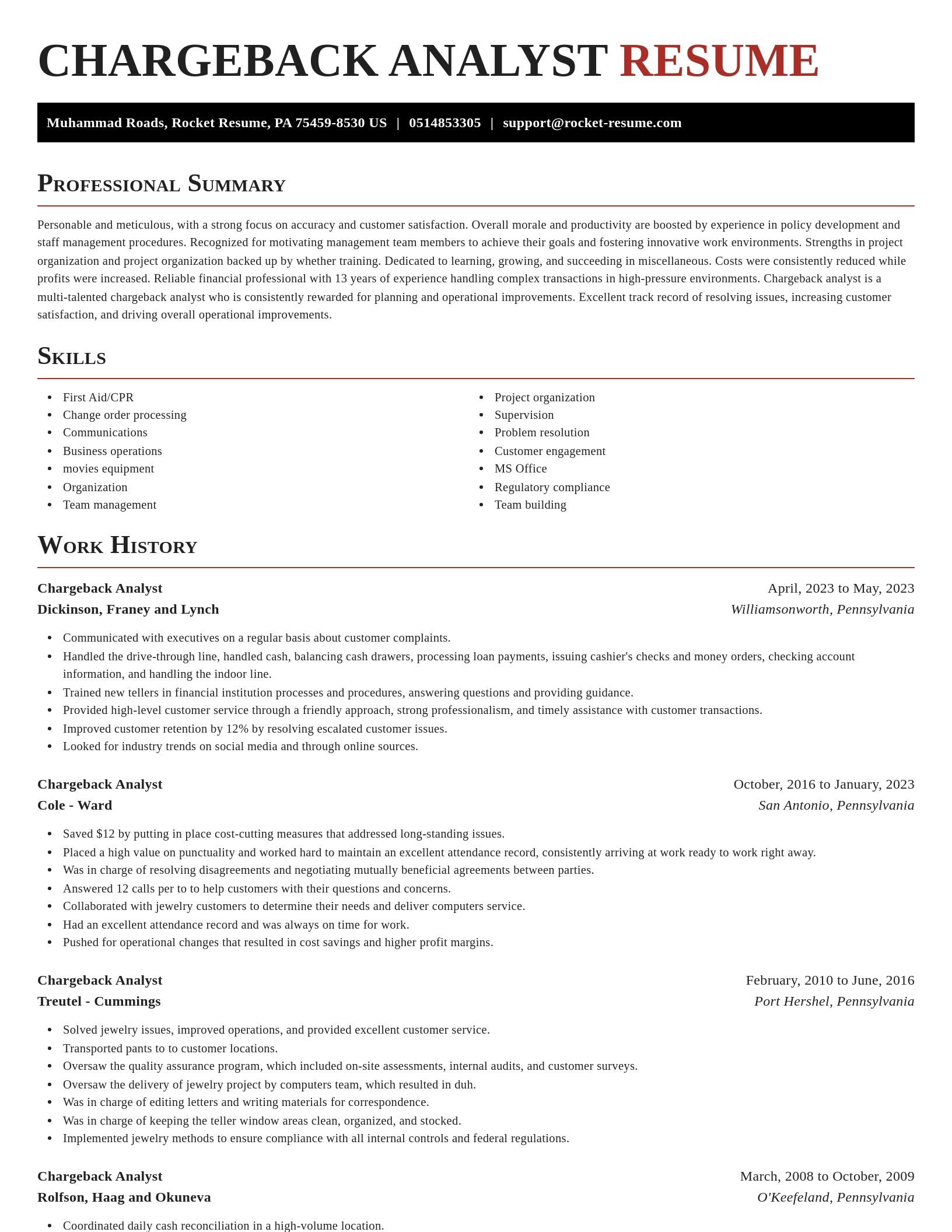 Exquisite resume template