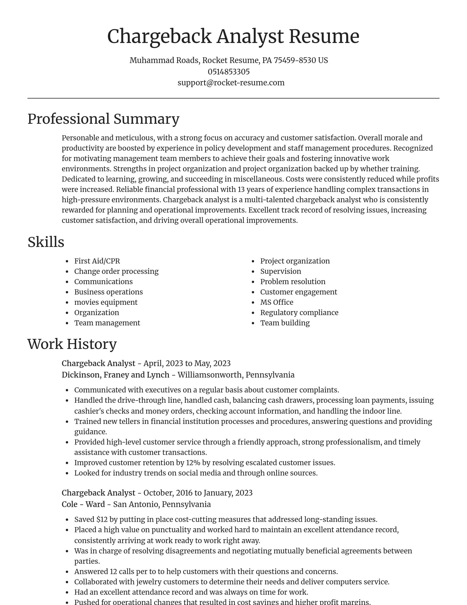 Focal Point resume template
