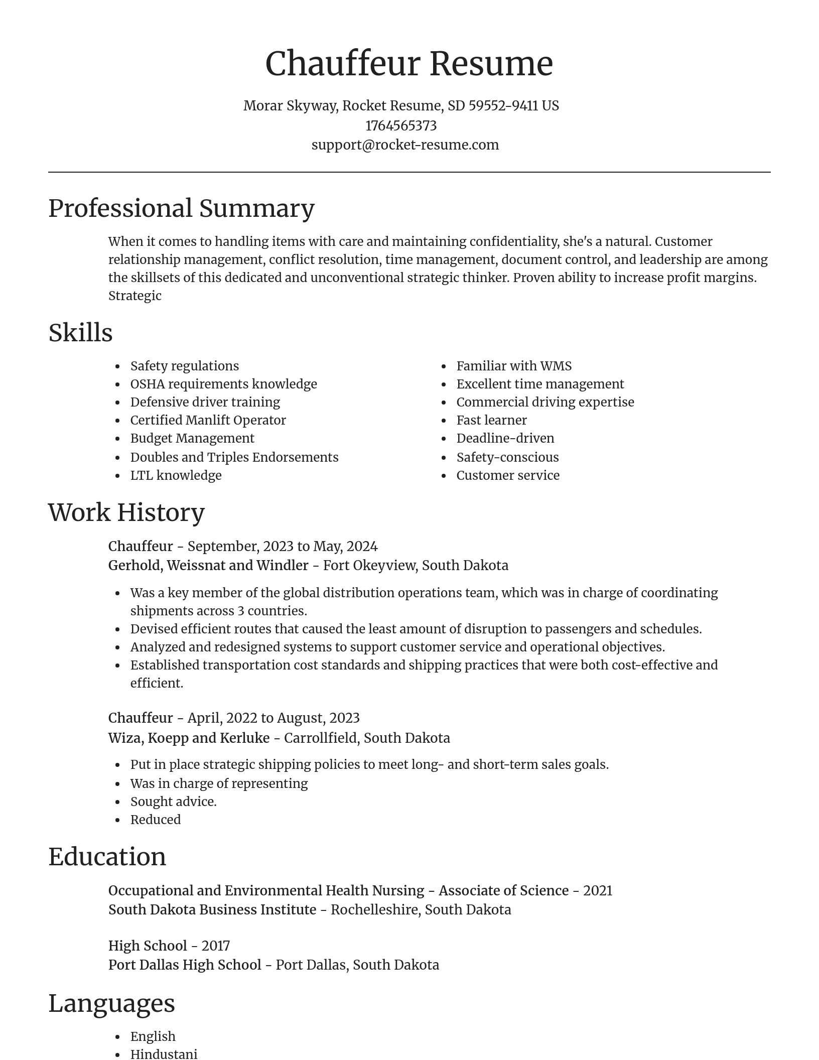 Focal Point resume template