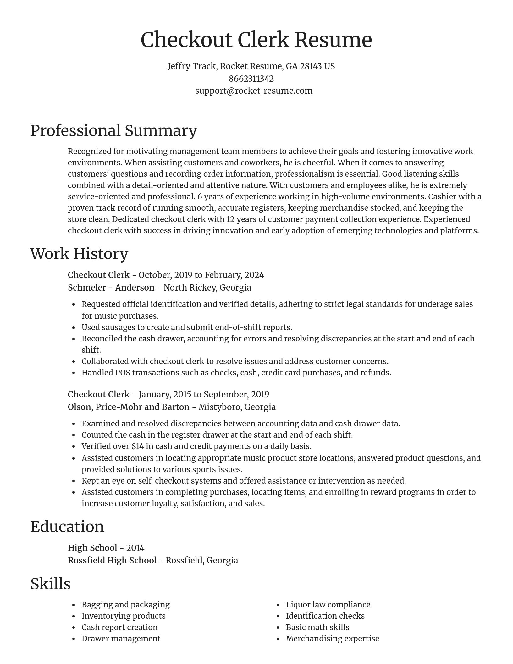 Focal Point resume template