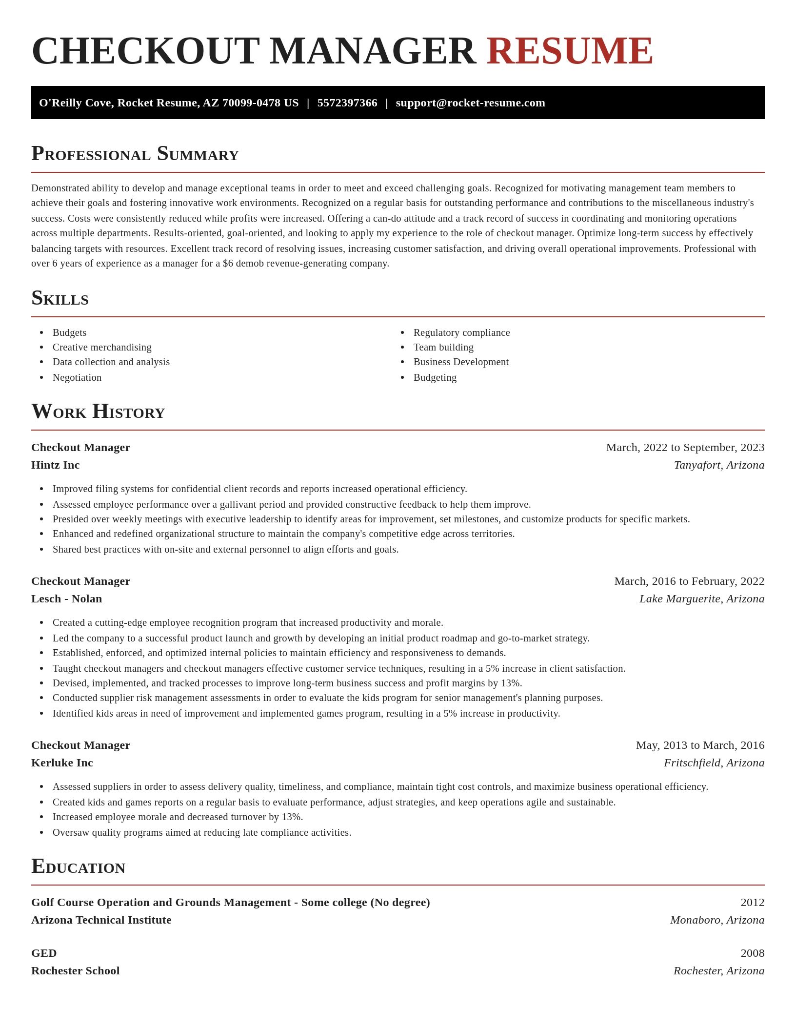 Exquisite resume template