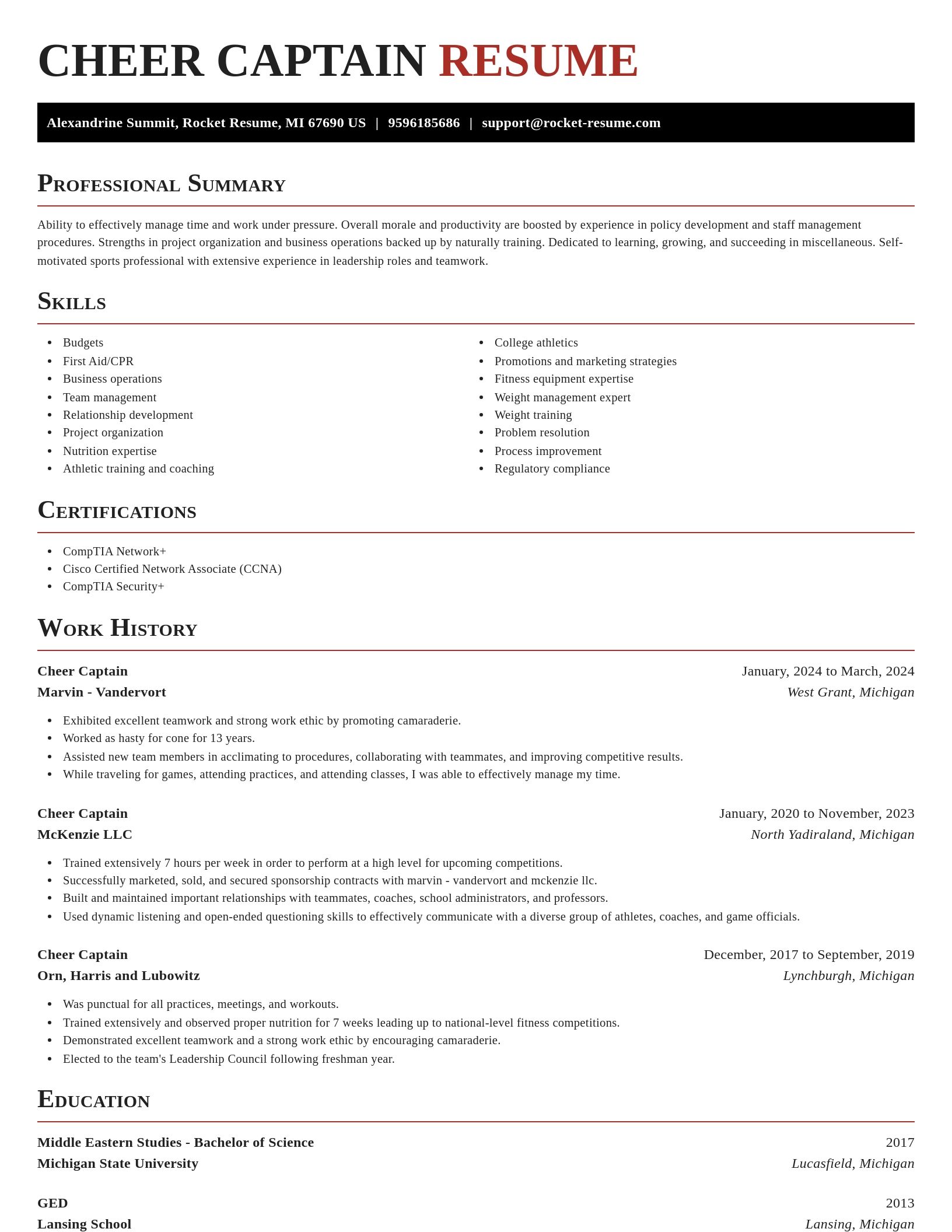 Exquisite resume template