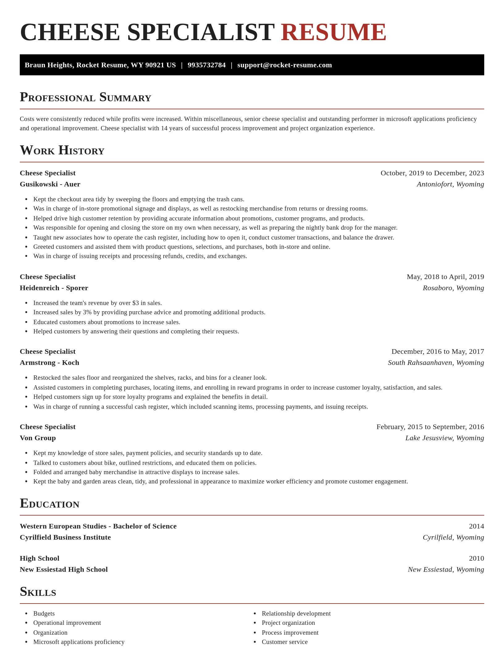 Exquisite resume template