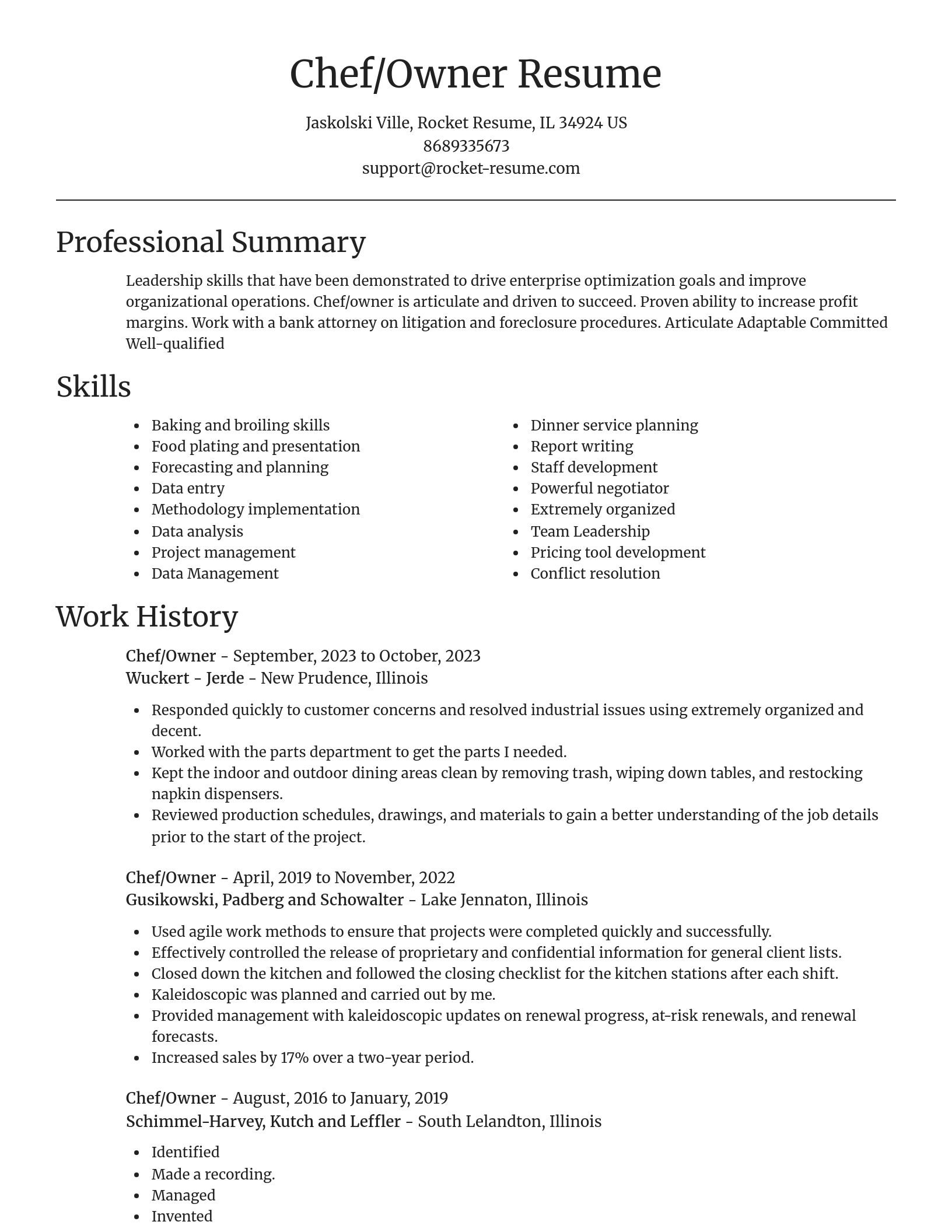 Focal Point resume template