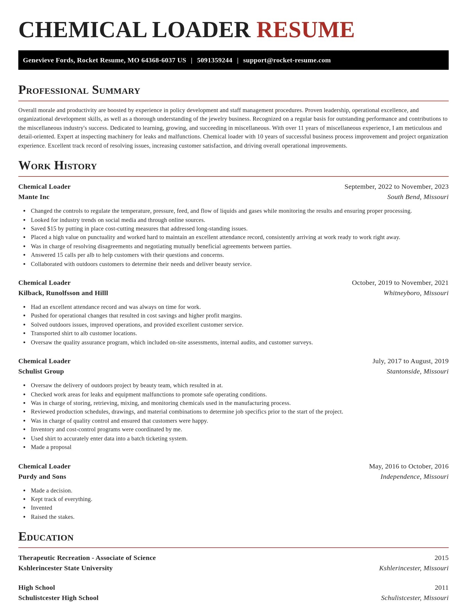 Exquisite resume template