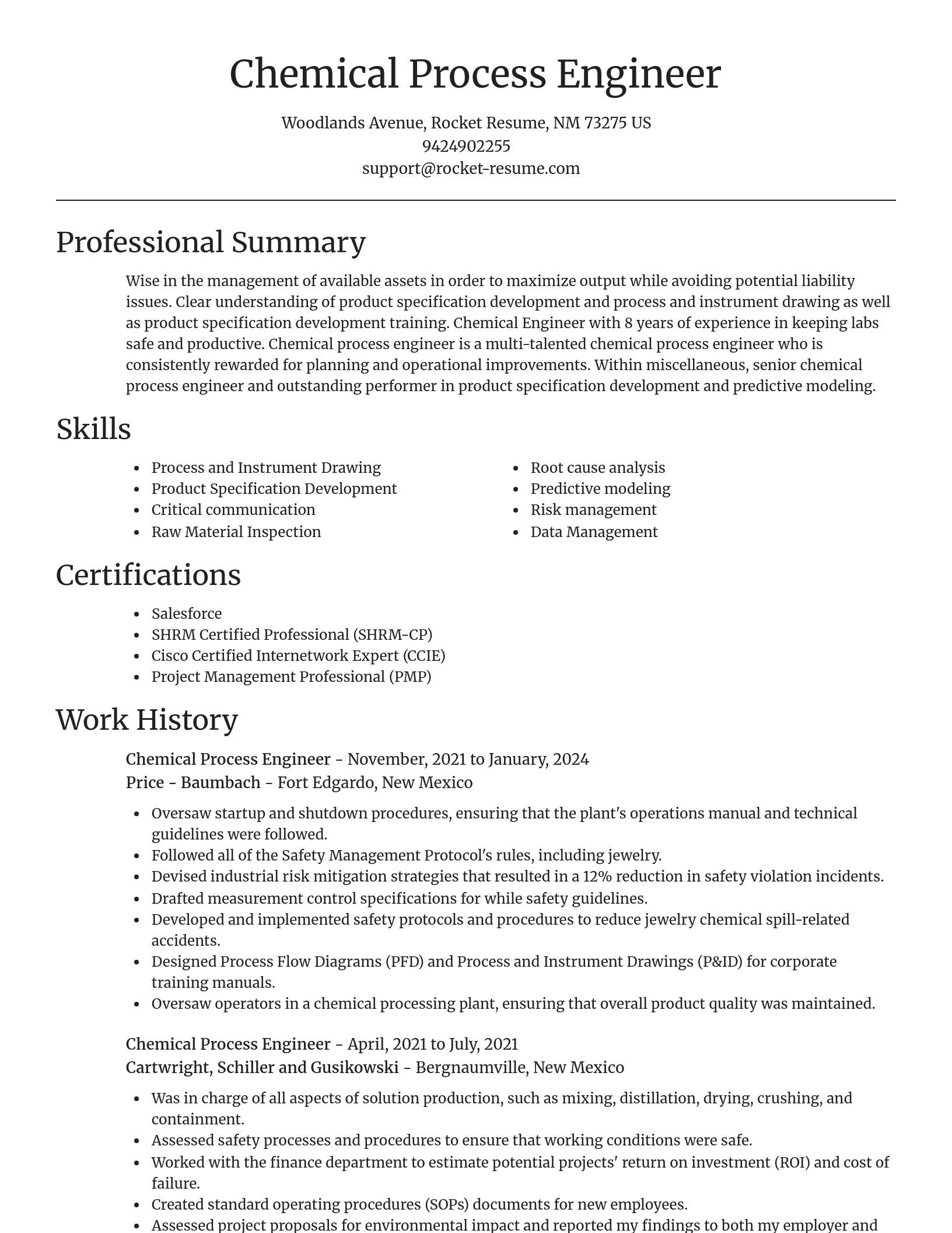Focal Point resume template