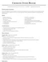 Chemistry Intern resume template