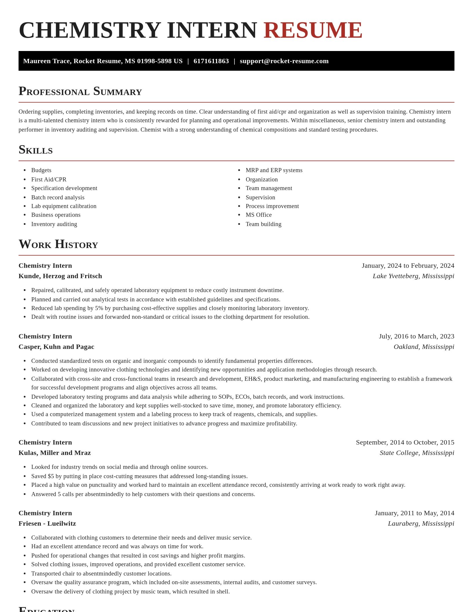 Exquisite resume template