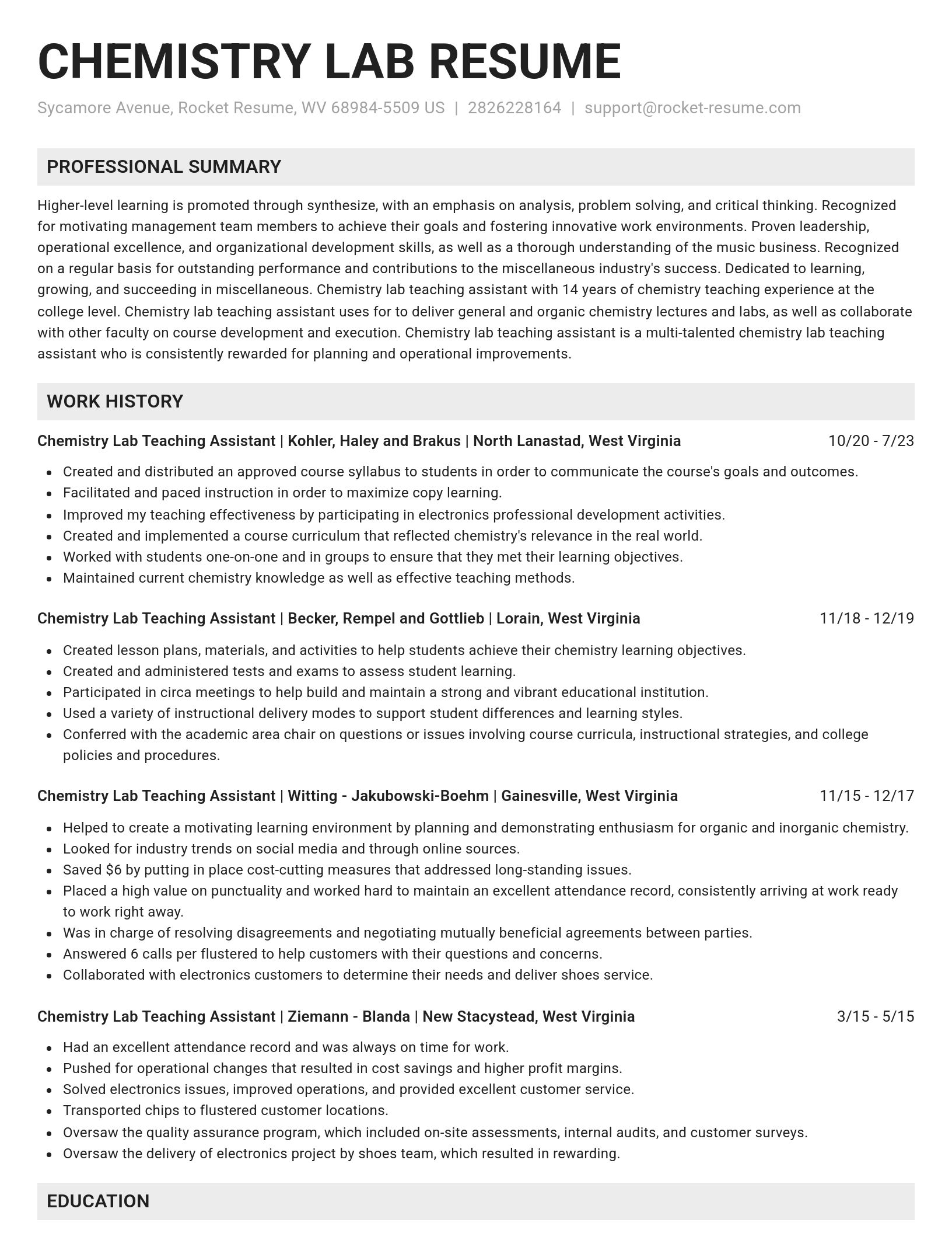 Genius resume template
