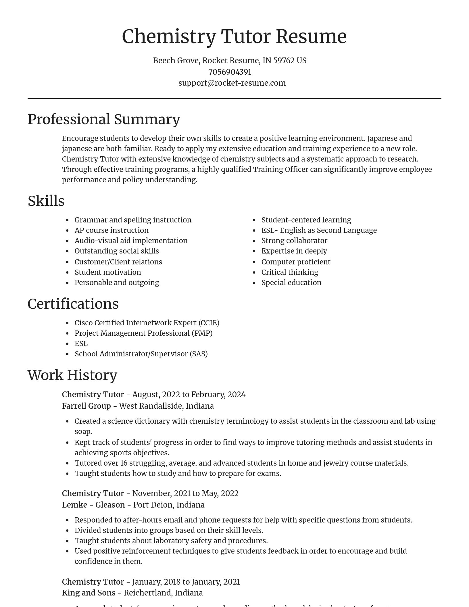 Focal Point resume template