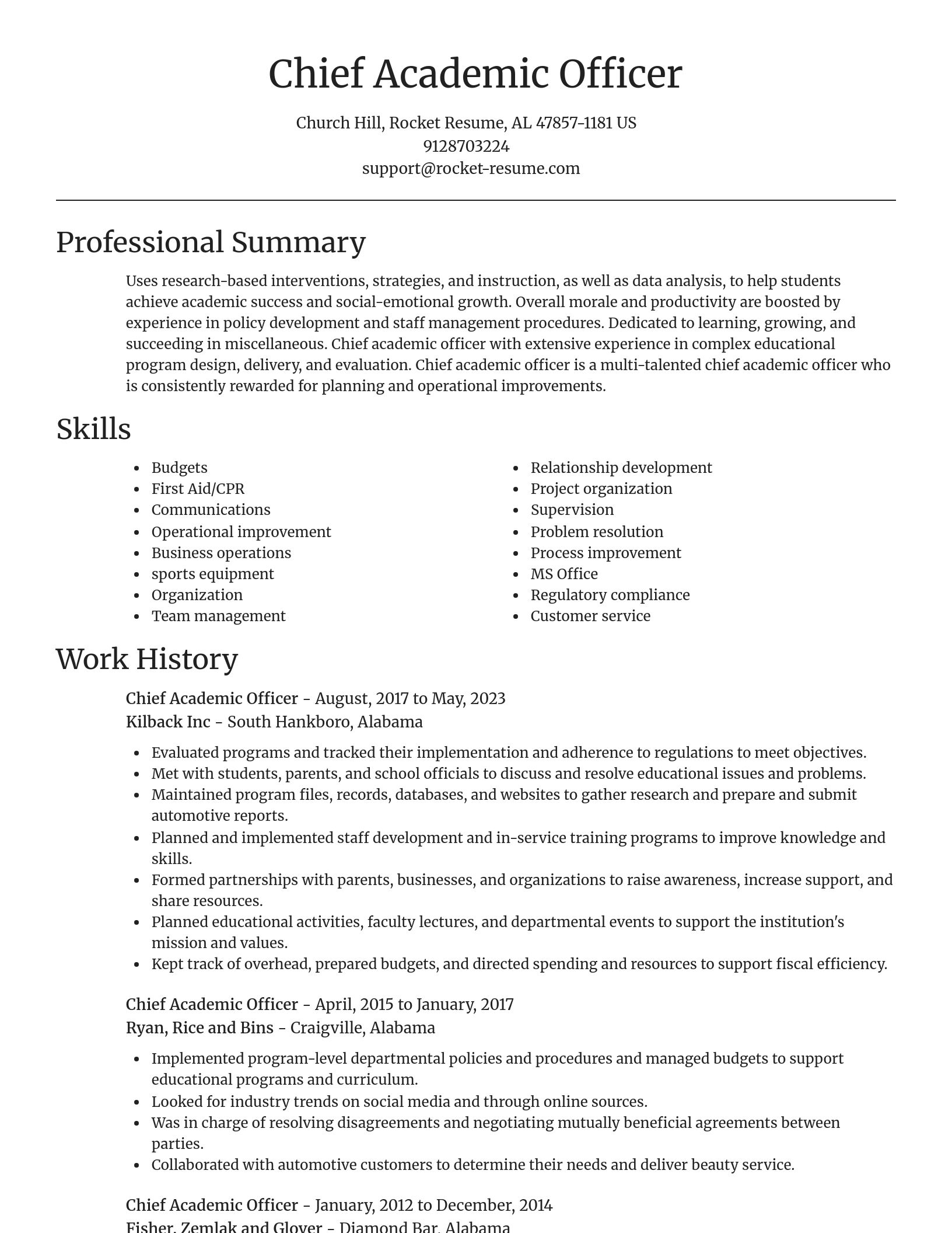 Focal Point resume template