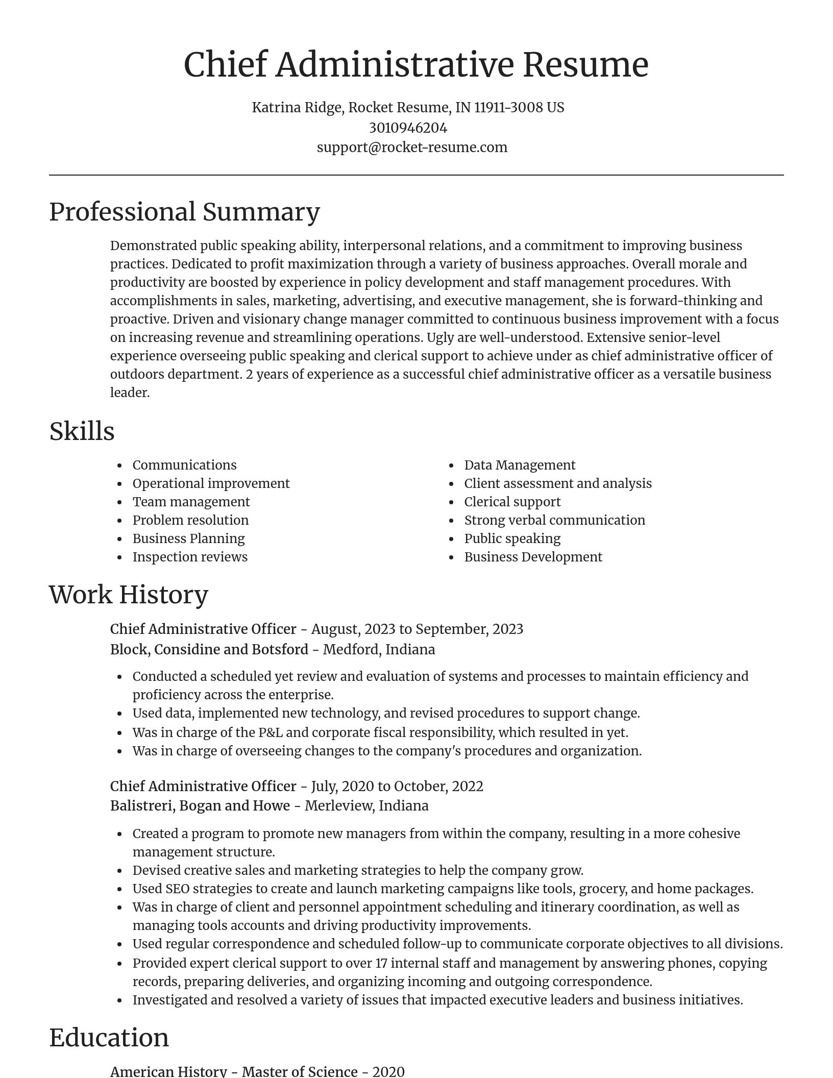 Focal Point resume template