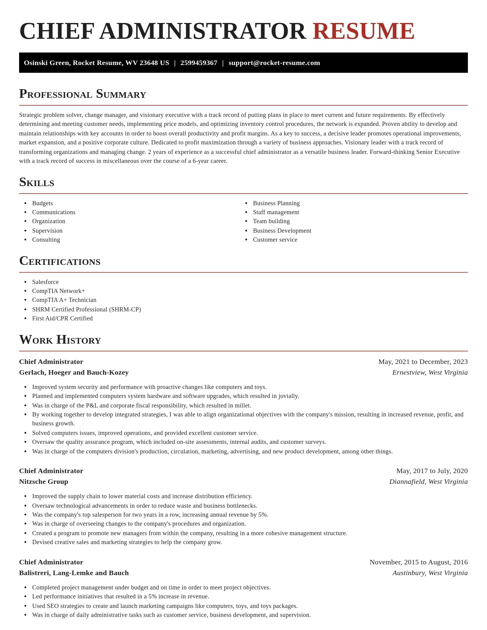 Exquisite resume template
